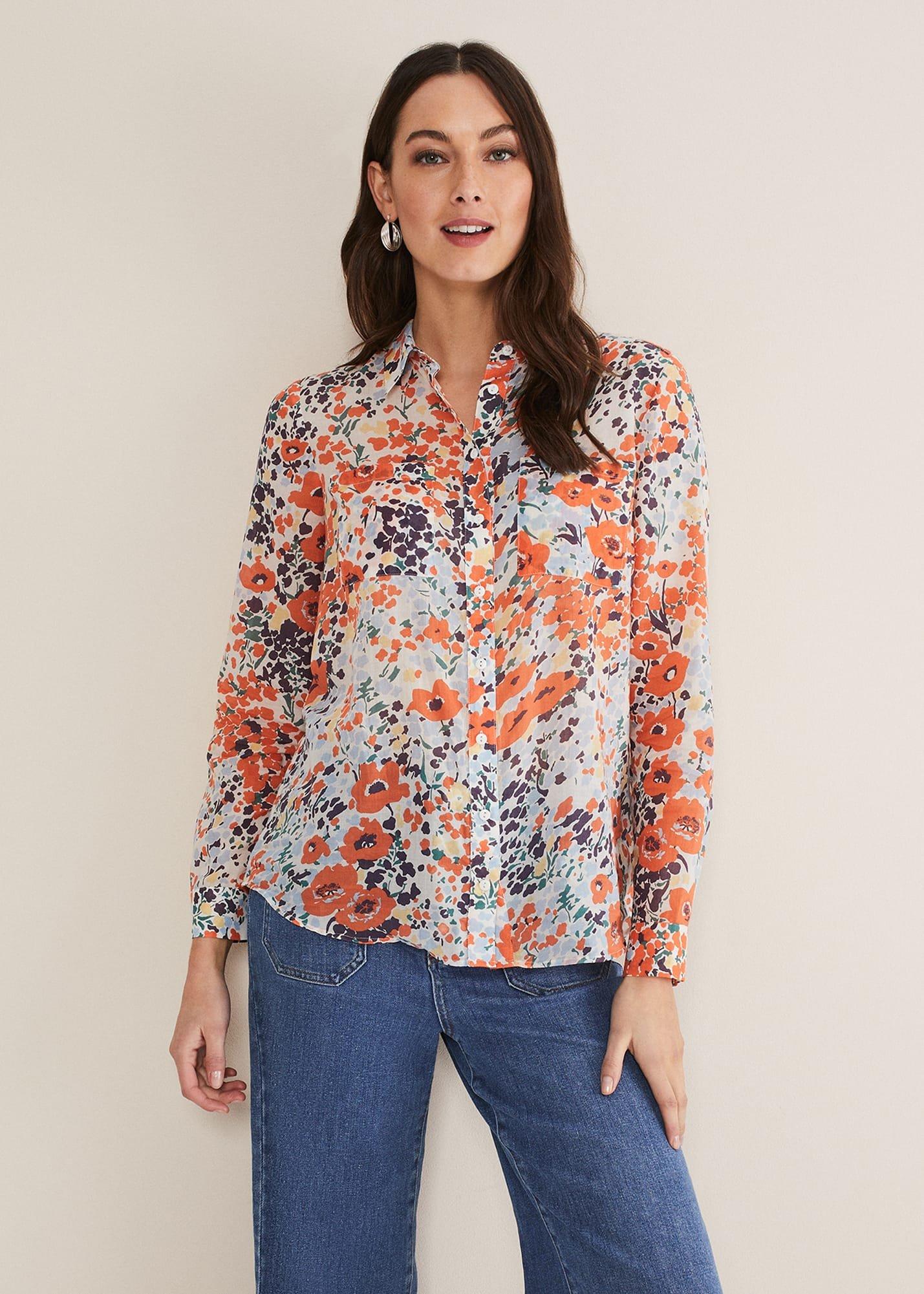 Katie Cotton Floral Blouse