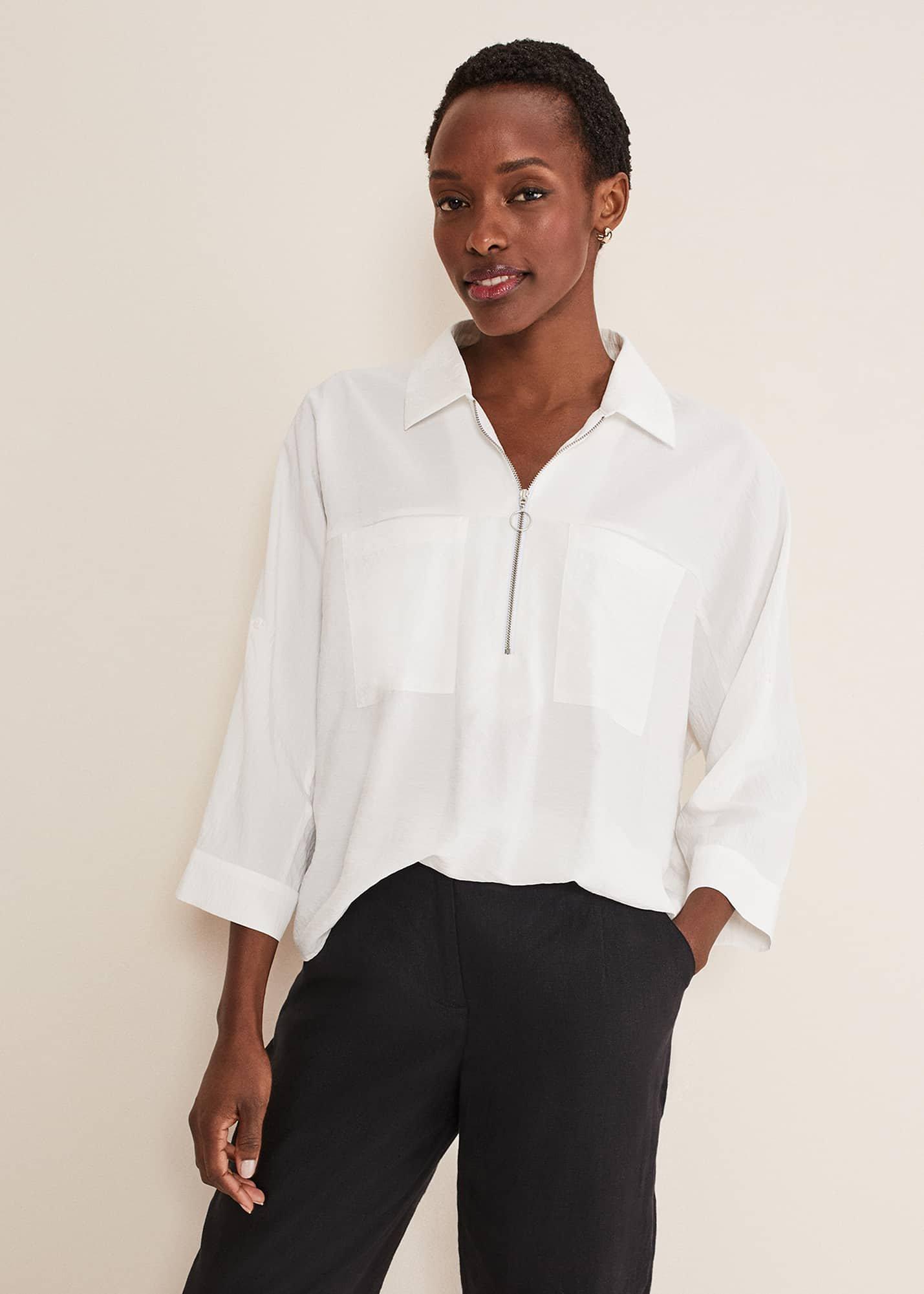 Cynthia Zip Front Shirt