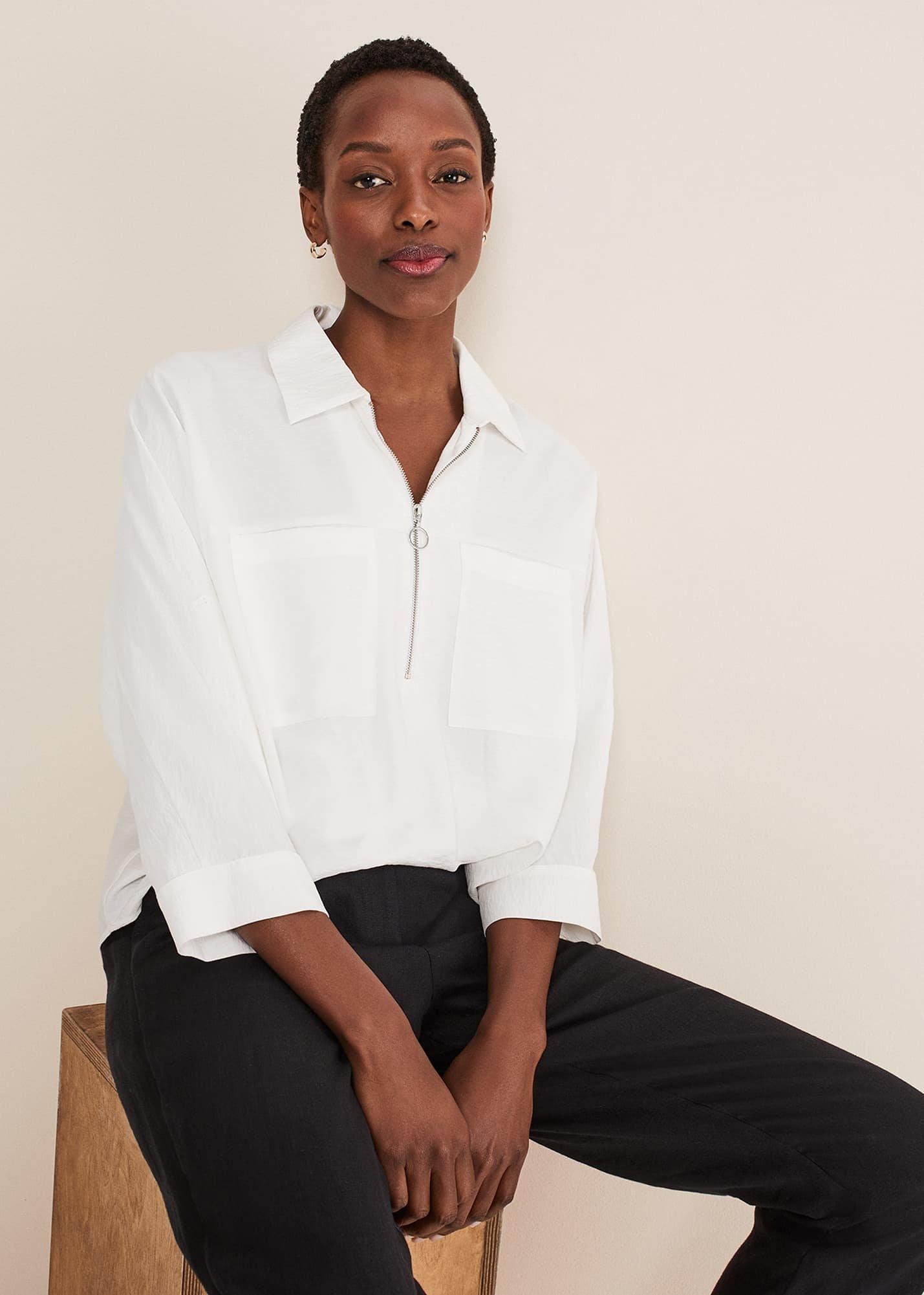 Cynthia Zip Front Shirt