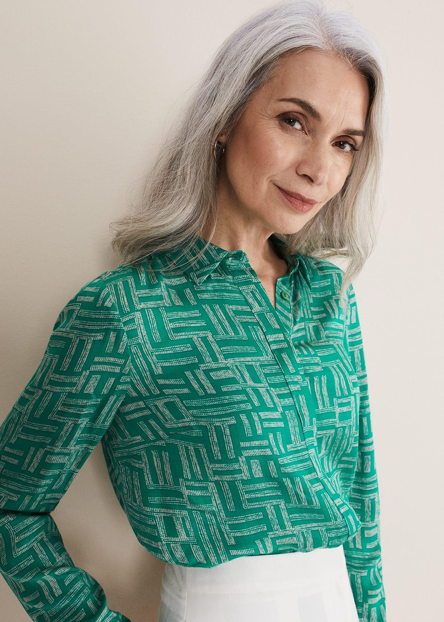 Hatty Abstract Co-Ord Blouse