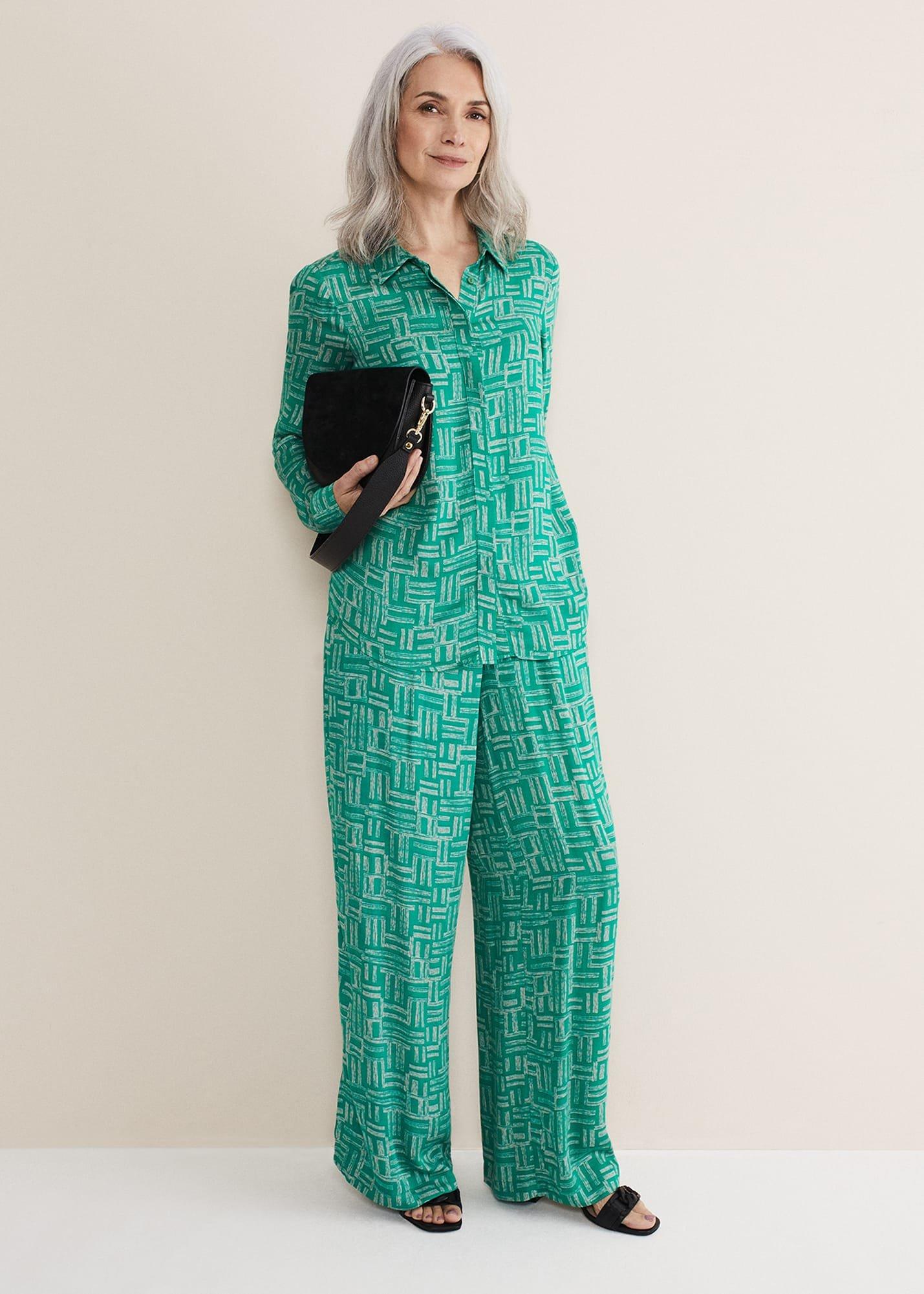 Hatty Abstract Co-Ord Blouse