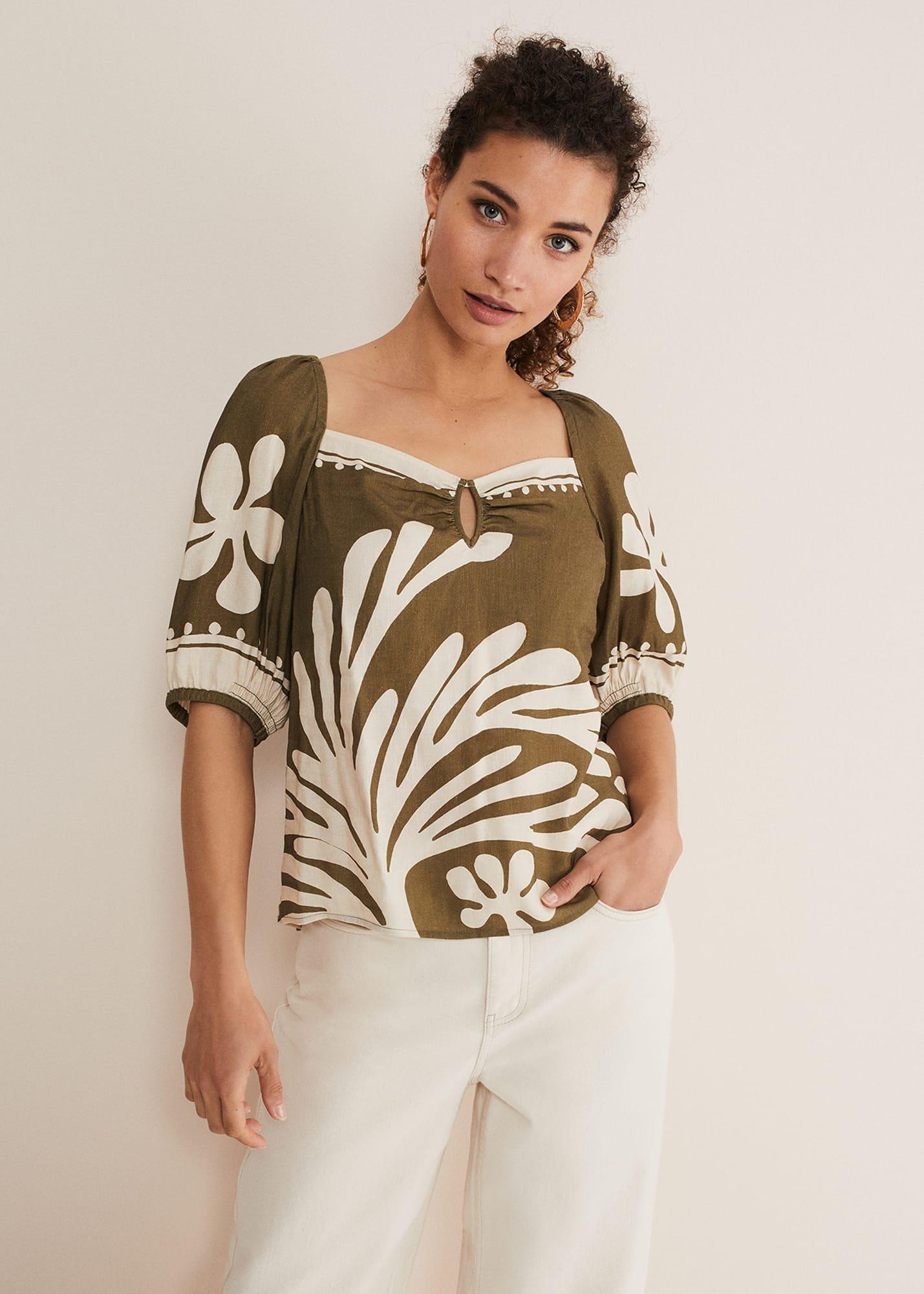 Hesta Linen Top
