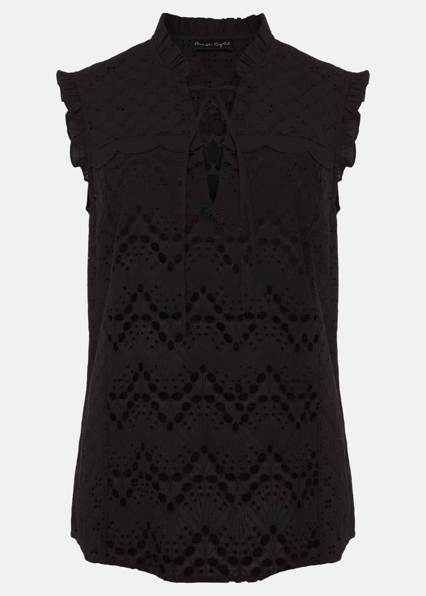 Mollie Broderie Sleeveless Blouse