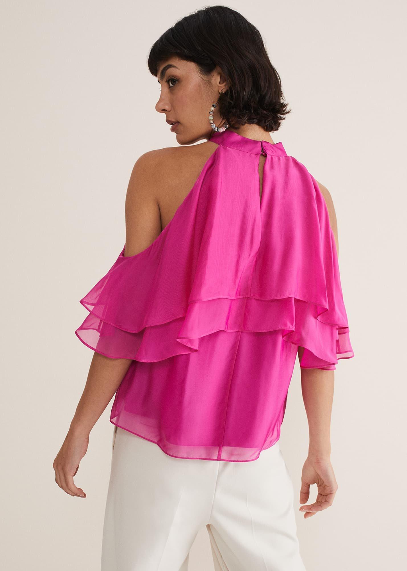 Heather Ruffle Top