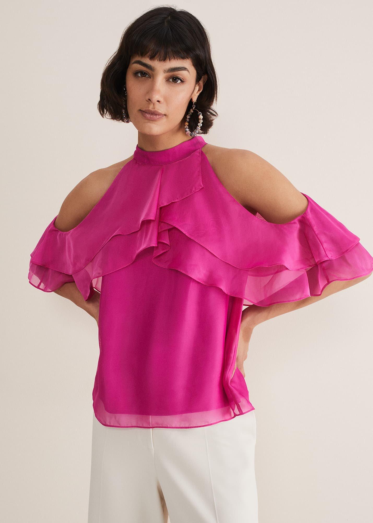 Heather Ruffle Top
