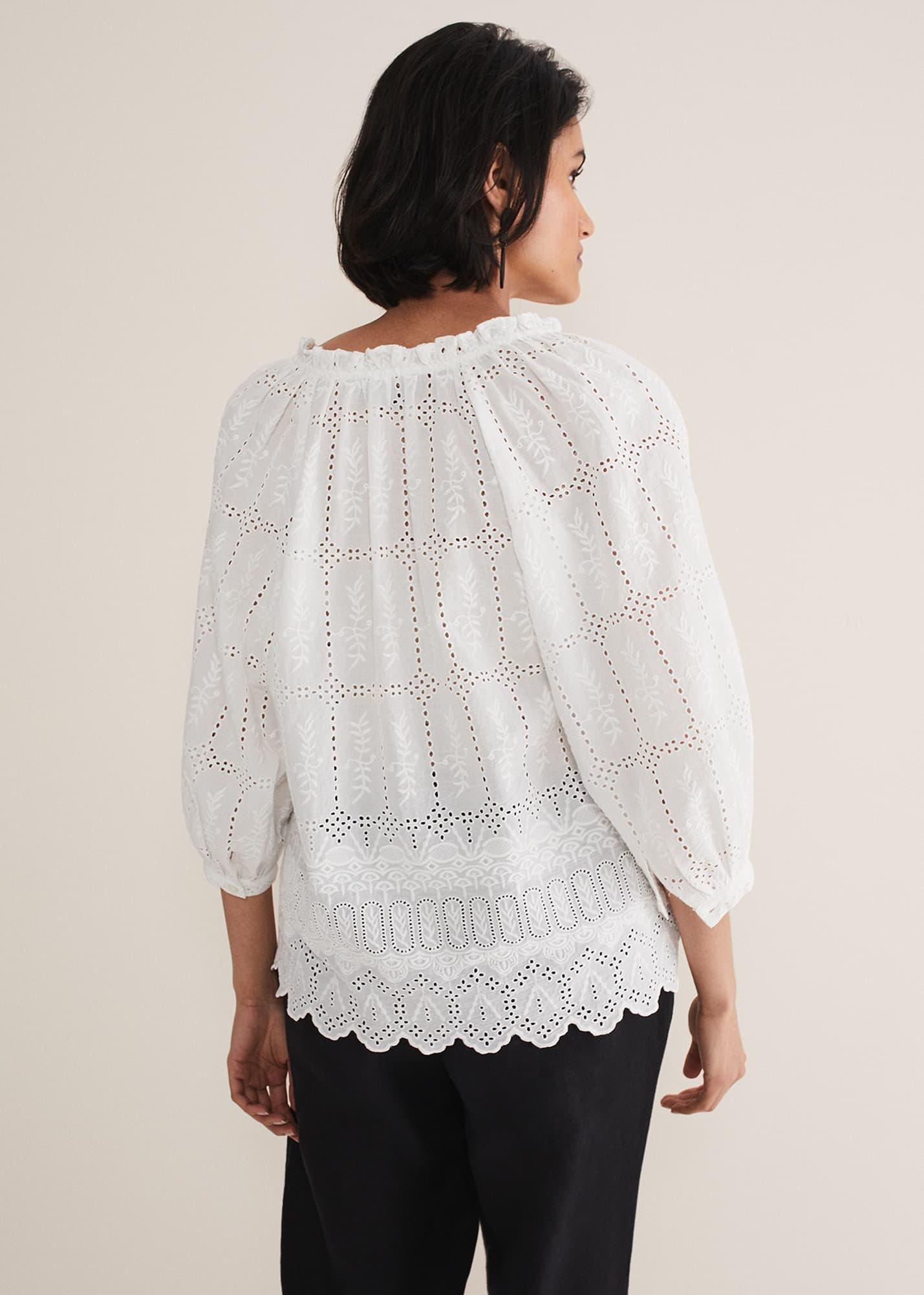 Sierra Broderie Blouse
