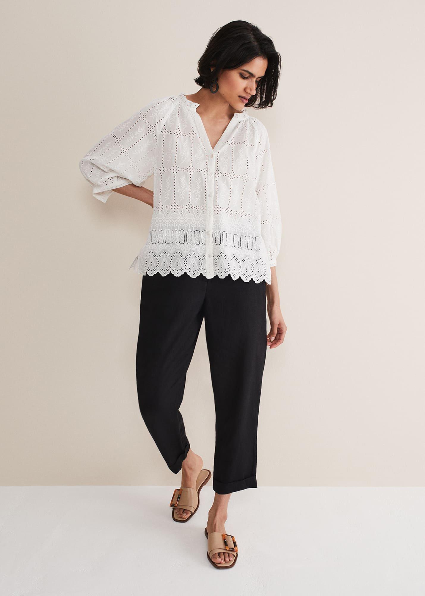 Sierra Broderie Blouse