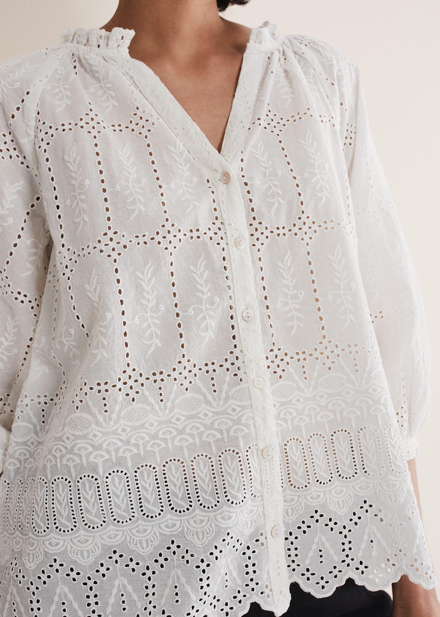 Sierra Broderie Blouse