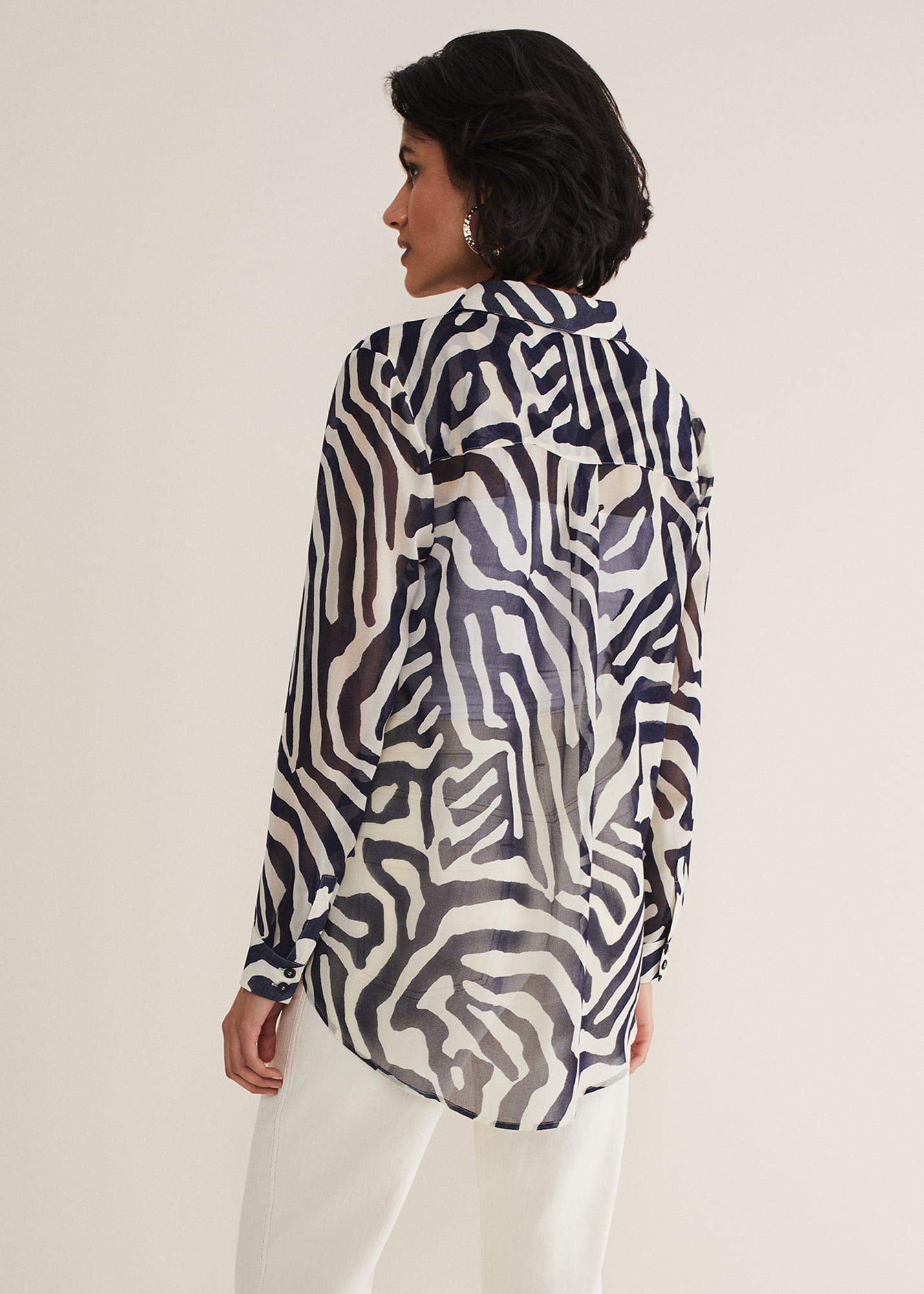 Isabella Zebra Print Blouse