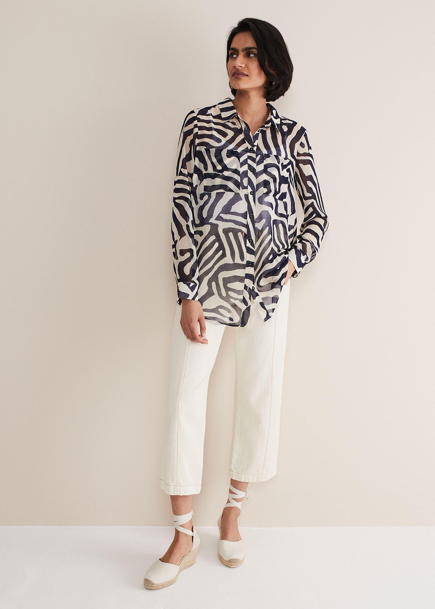 Isabella Zebra Print Blouse