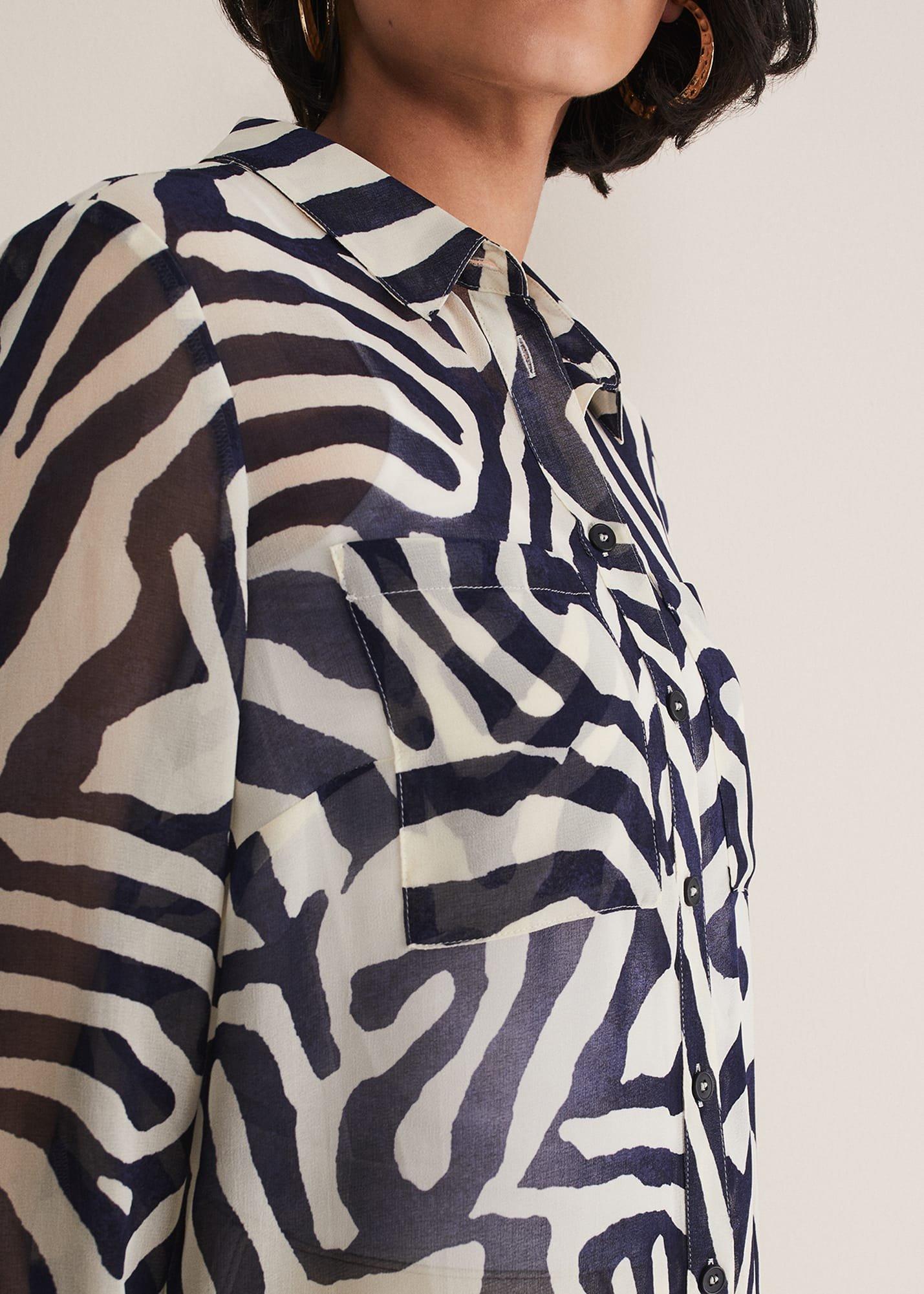 Isabella Zebra Print Blouse