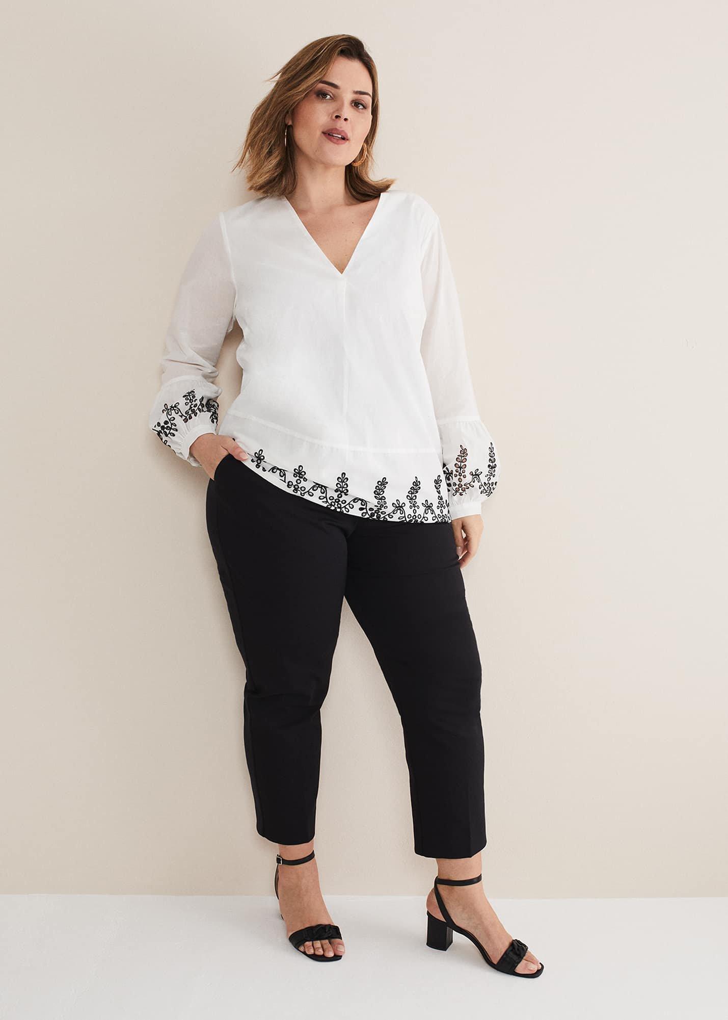 Joselyn Broderie Detailed Blouse