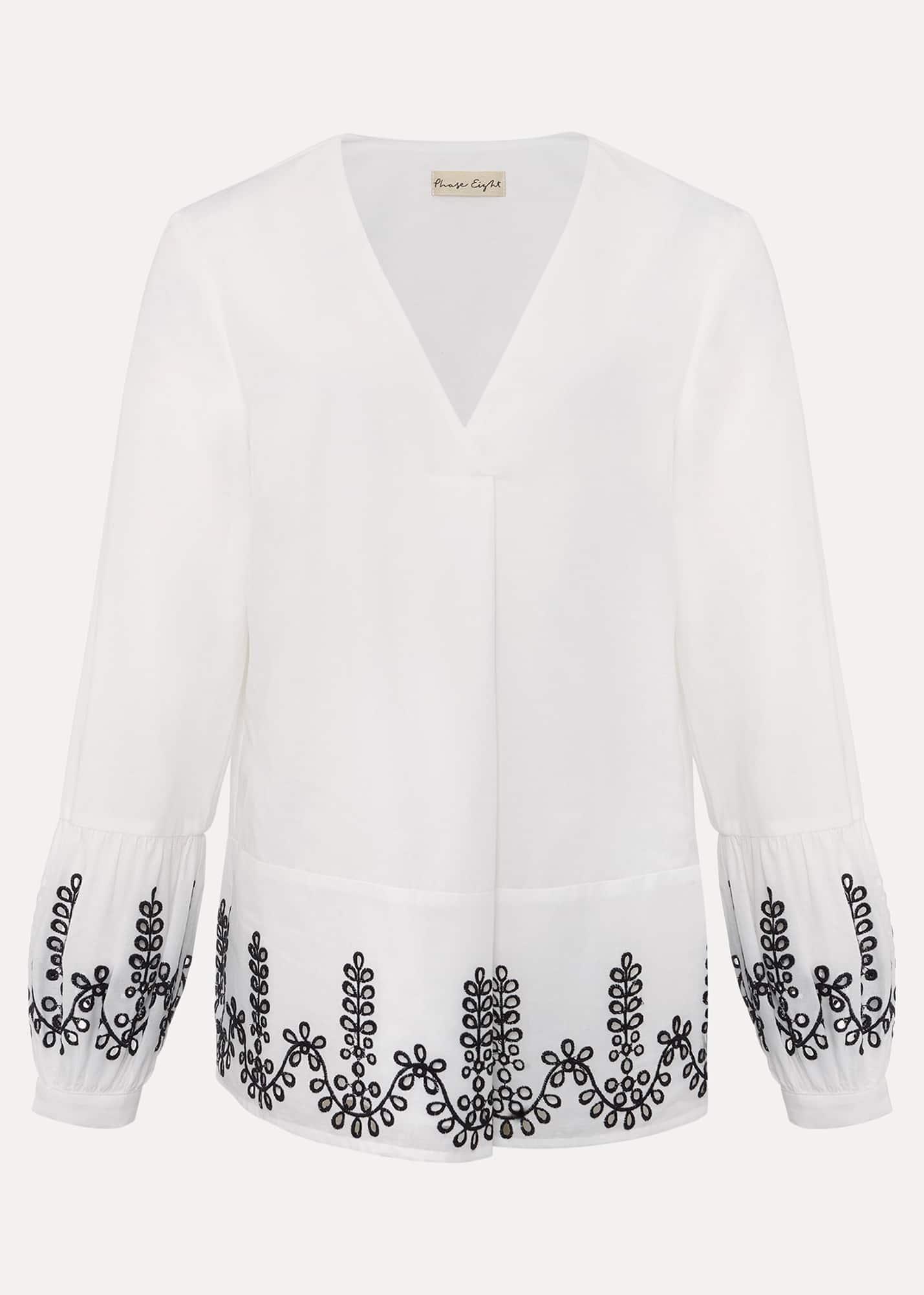 Joselyn Broderie Detailed Blouse
