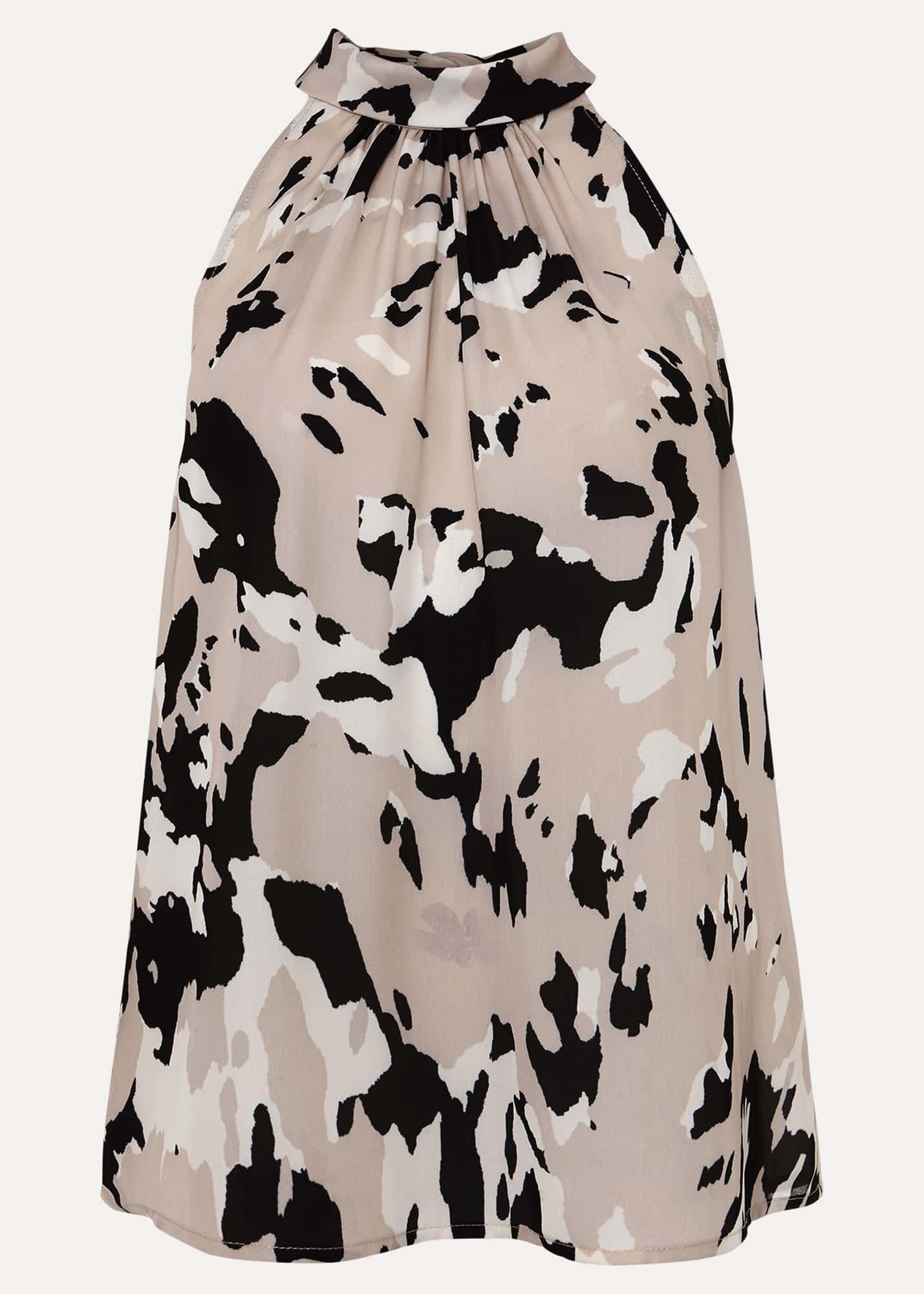 Sejal Printed Halter Neck Top