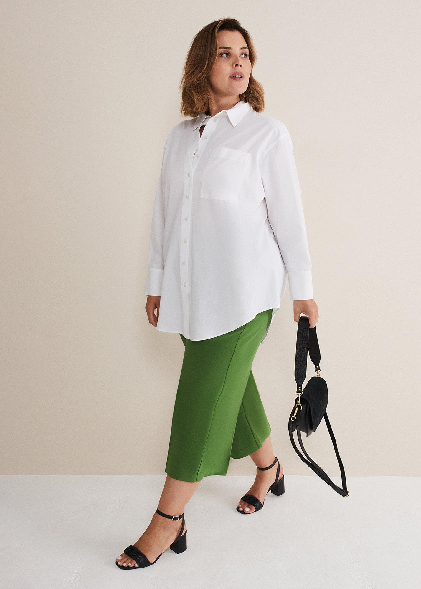 White Cotton Oversized Shirt