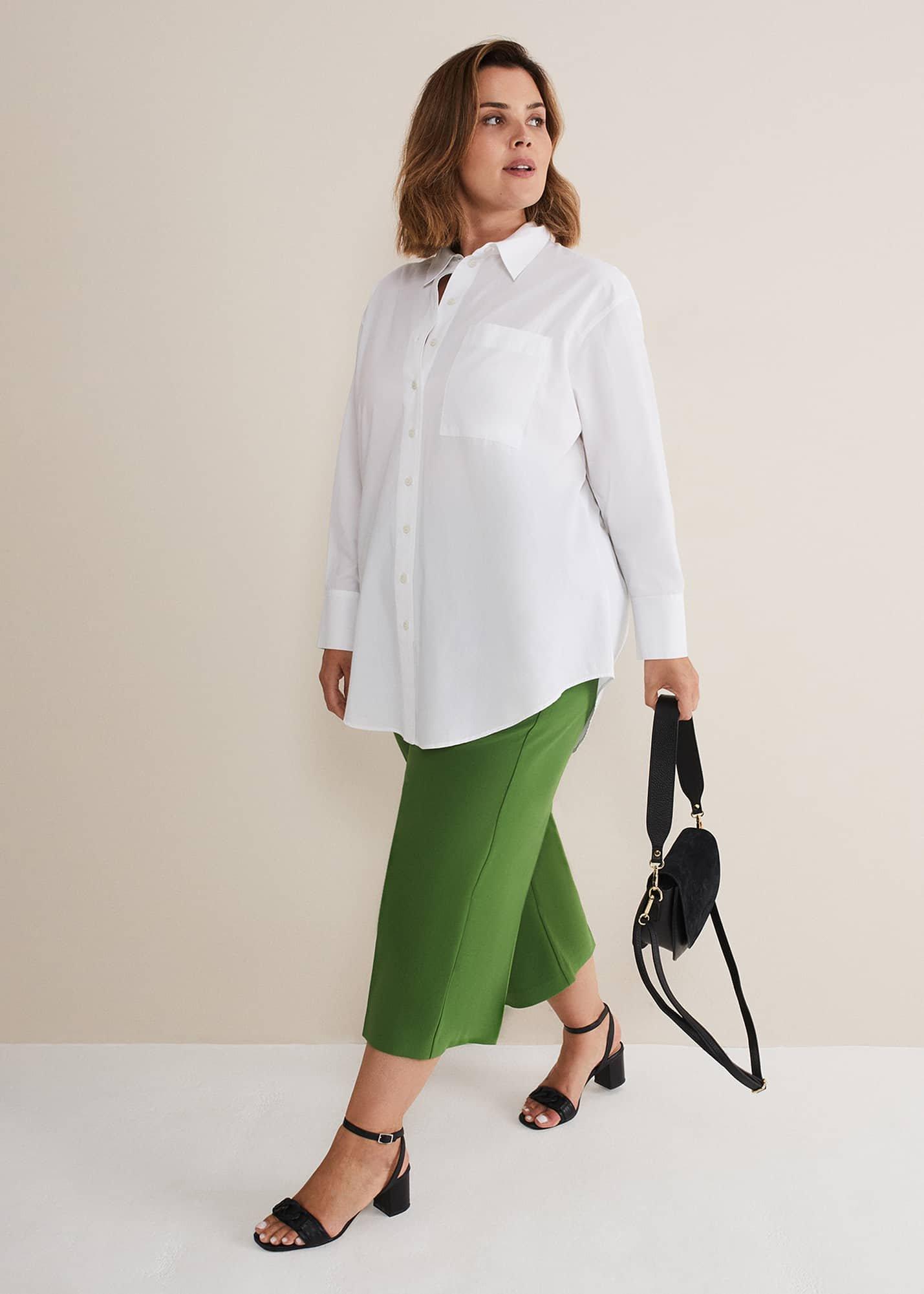 White Cotton Oversized Shirt