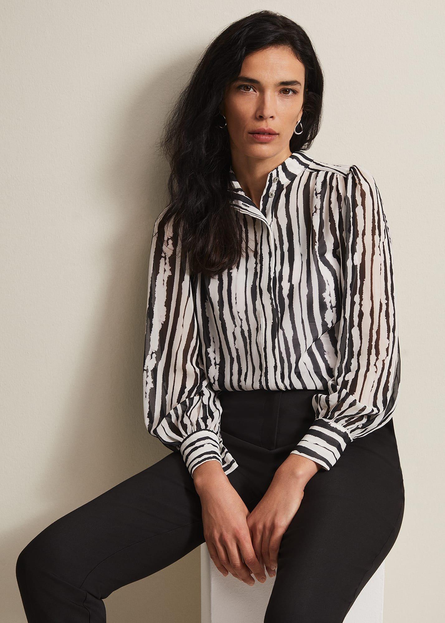 Leinani Mark Making Print Blouse