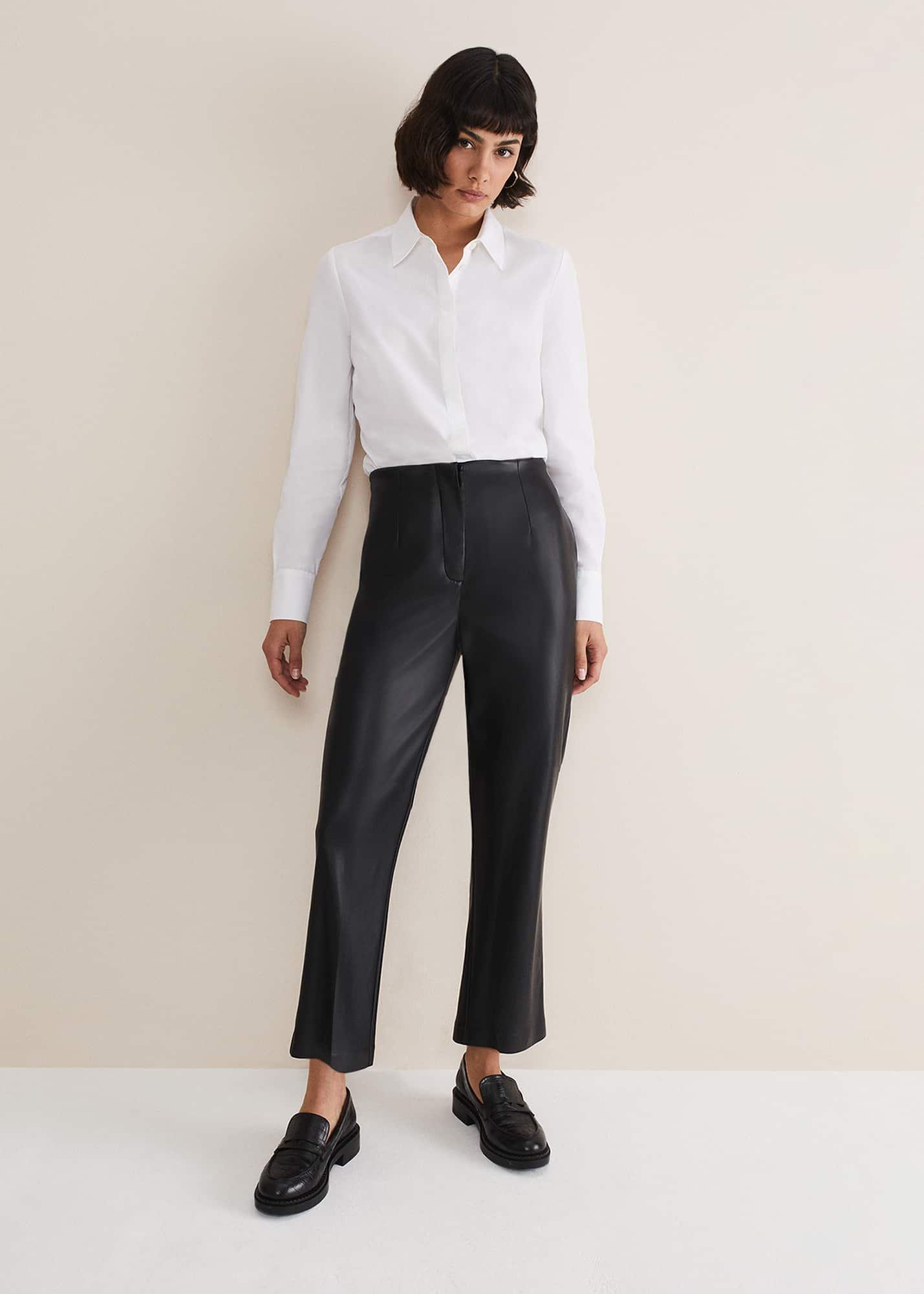 White Cotton Fitted Shirt