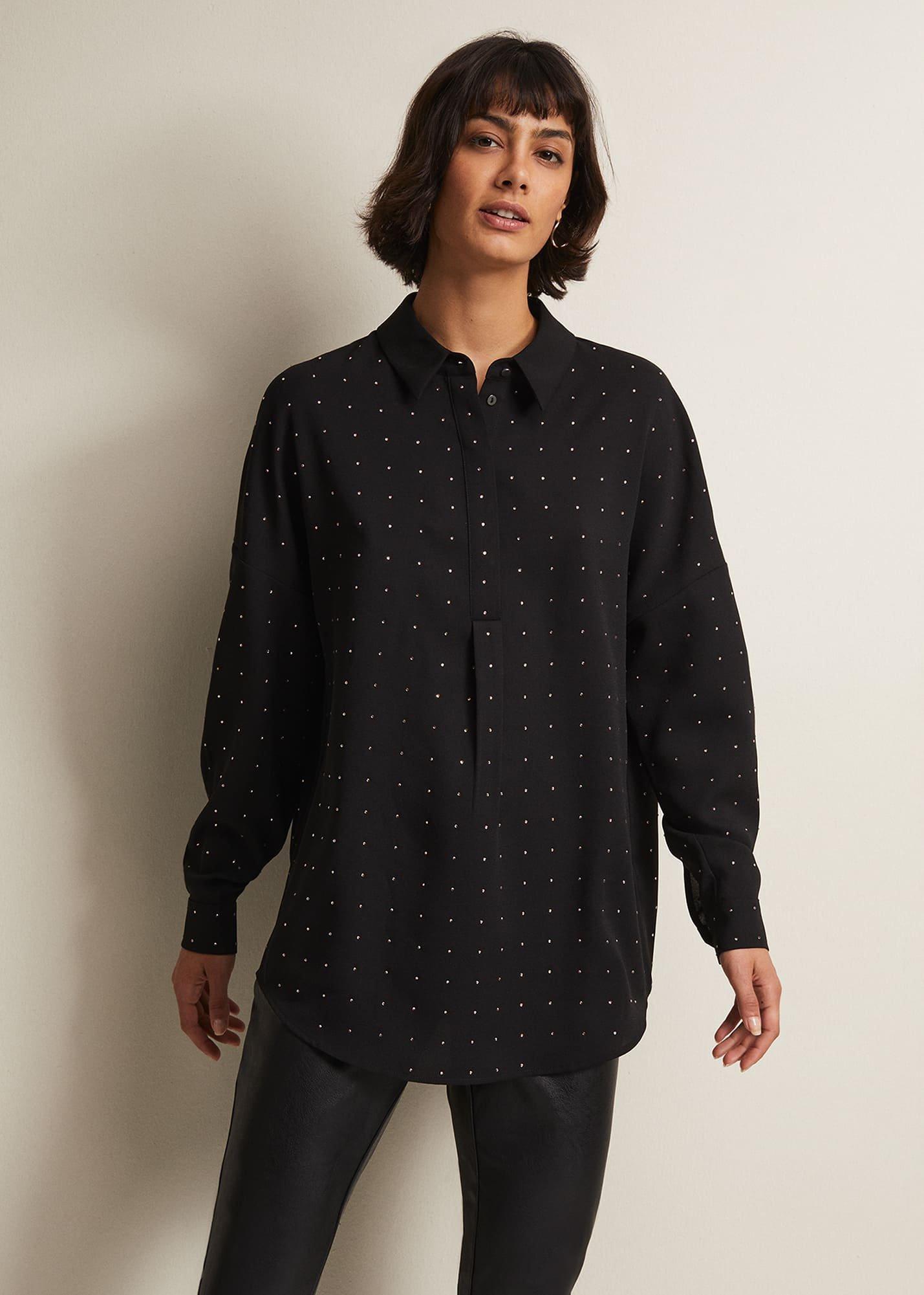 Elowen Embellished Longline Shirt