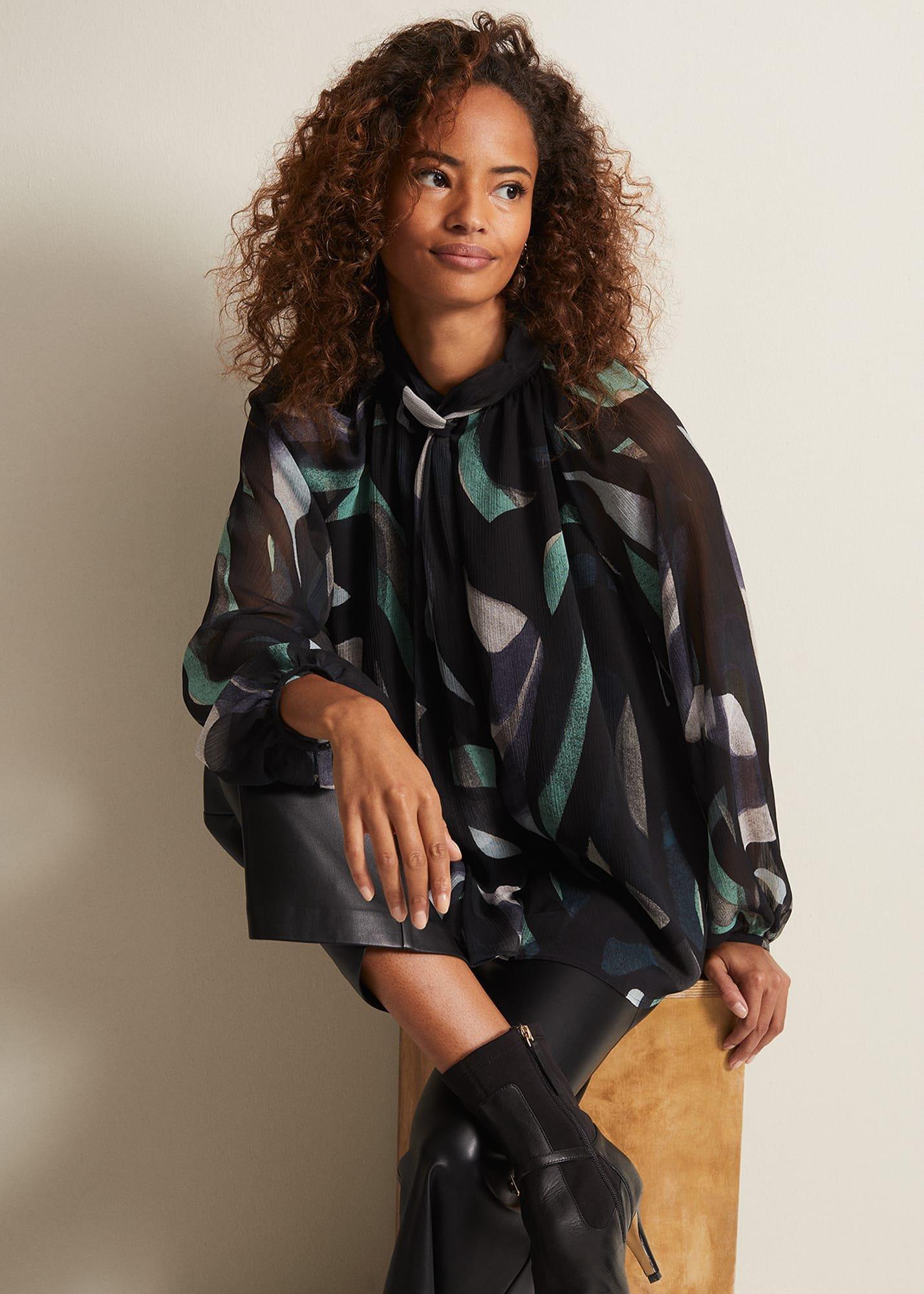 Aretta Abstract Blouse