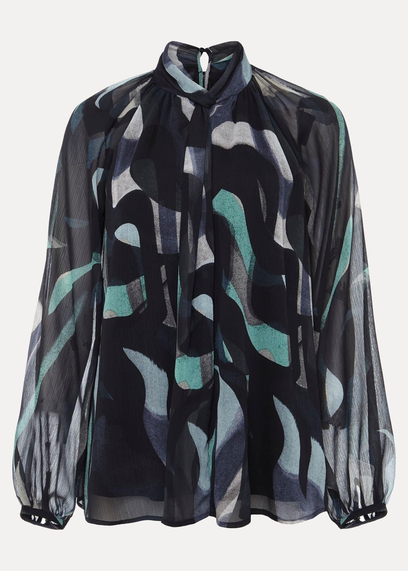 Aretta Abstract Blouse