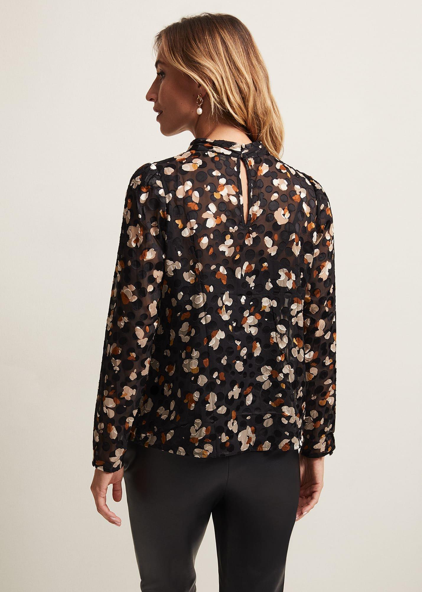 Jacey Leopard Spot Blouse