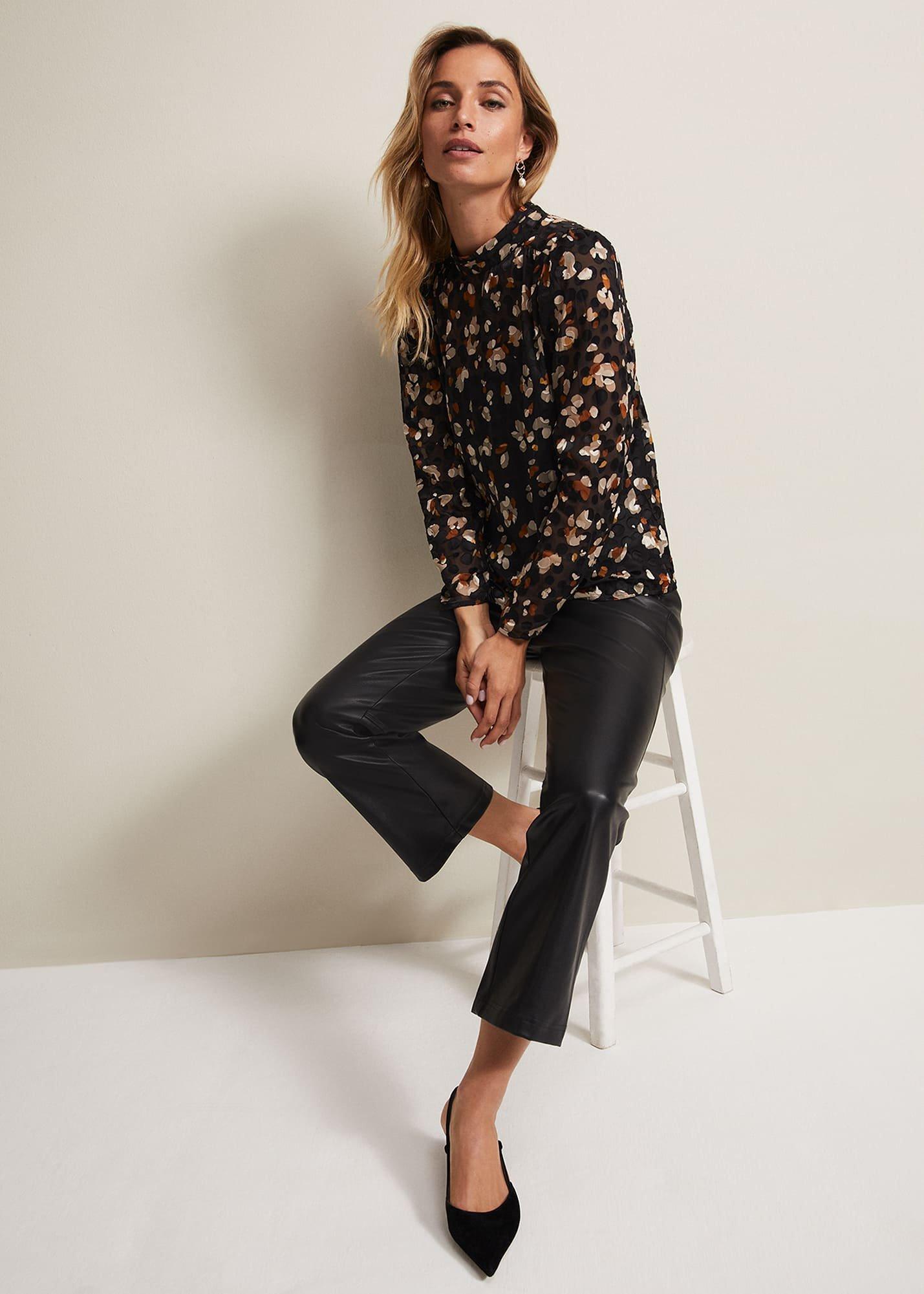 Jacey Leopard Spot Blouse