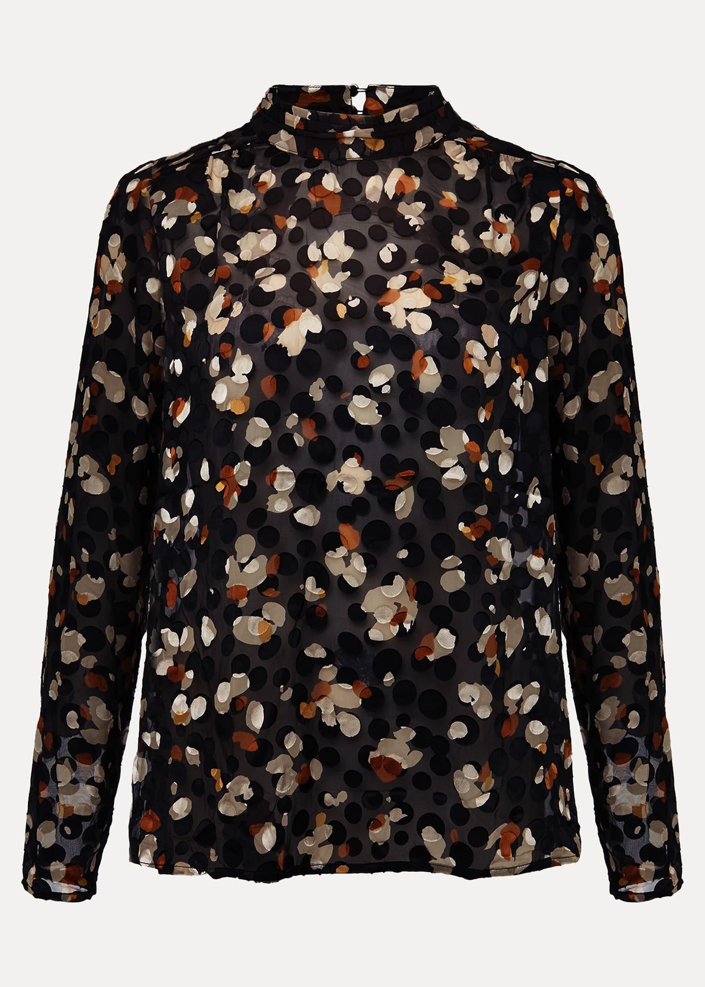 Jacey Leopard Spot Blouse