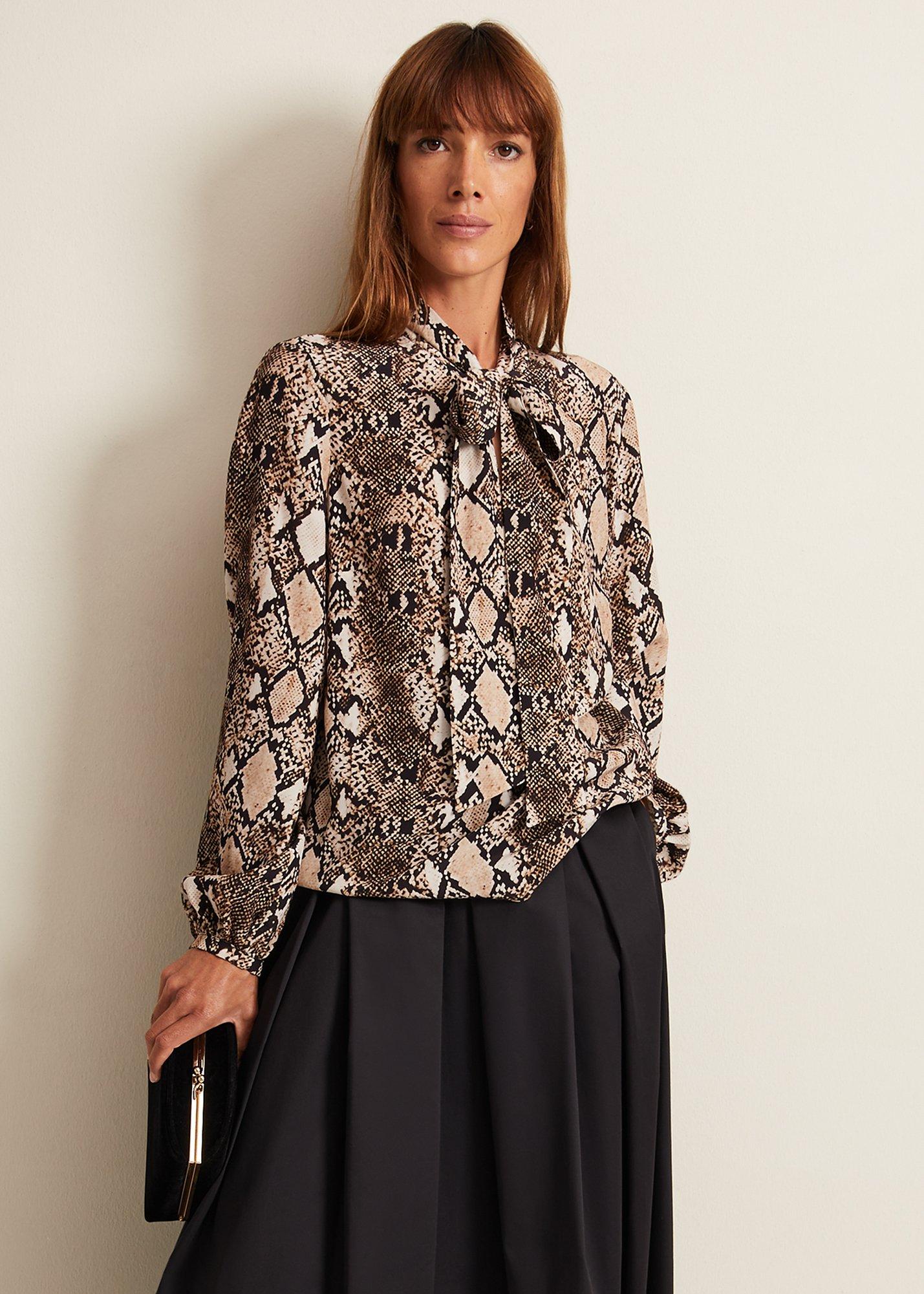 Semira Snake Tie Blouse