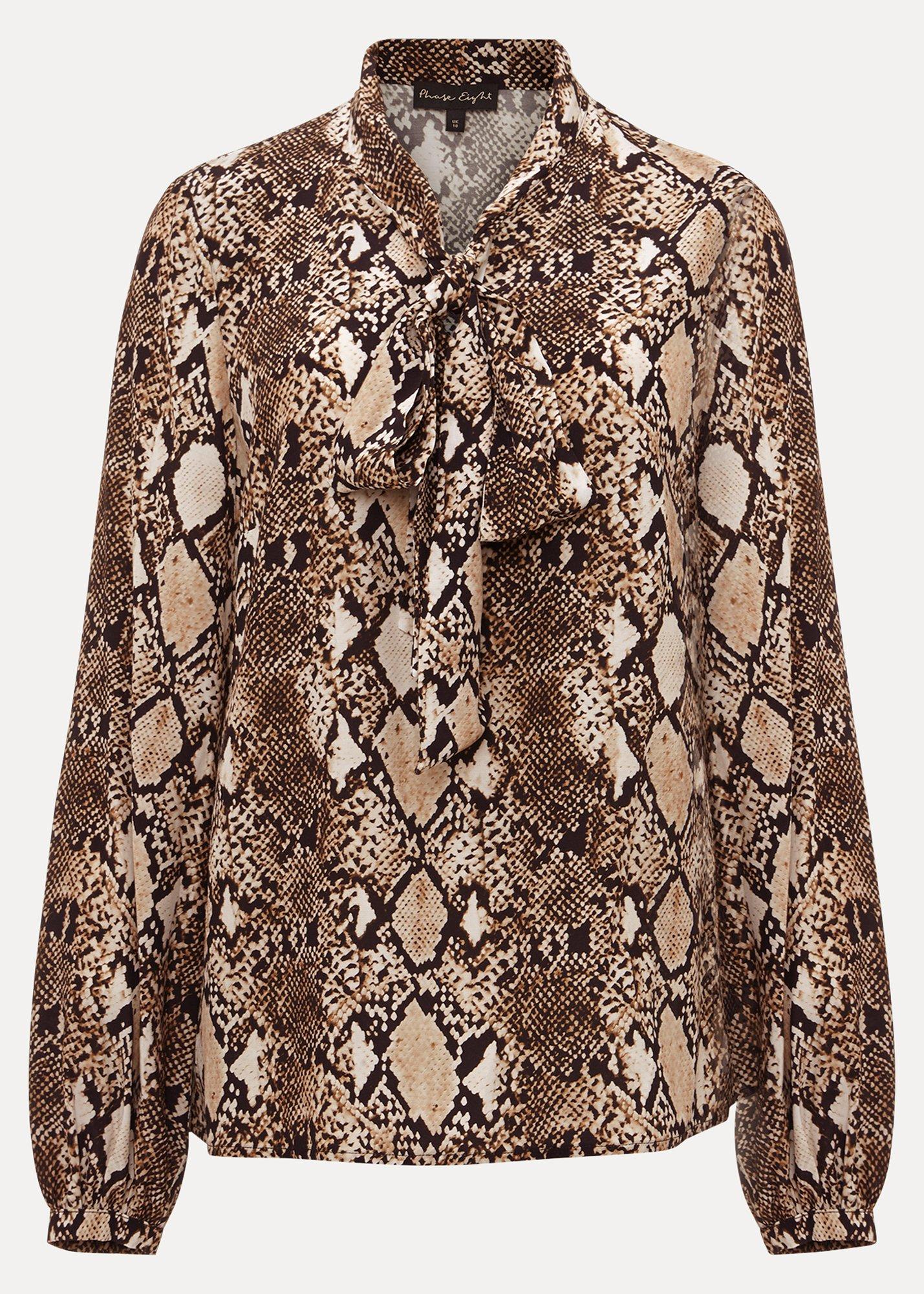 Semira Snake Tie Blouse