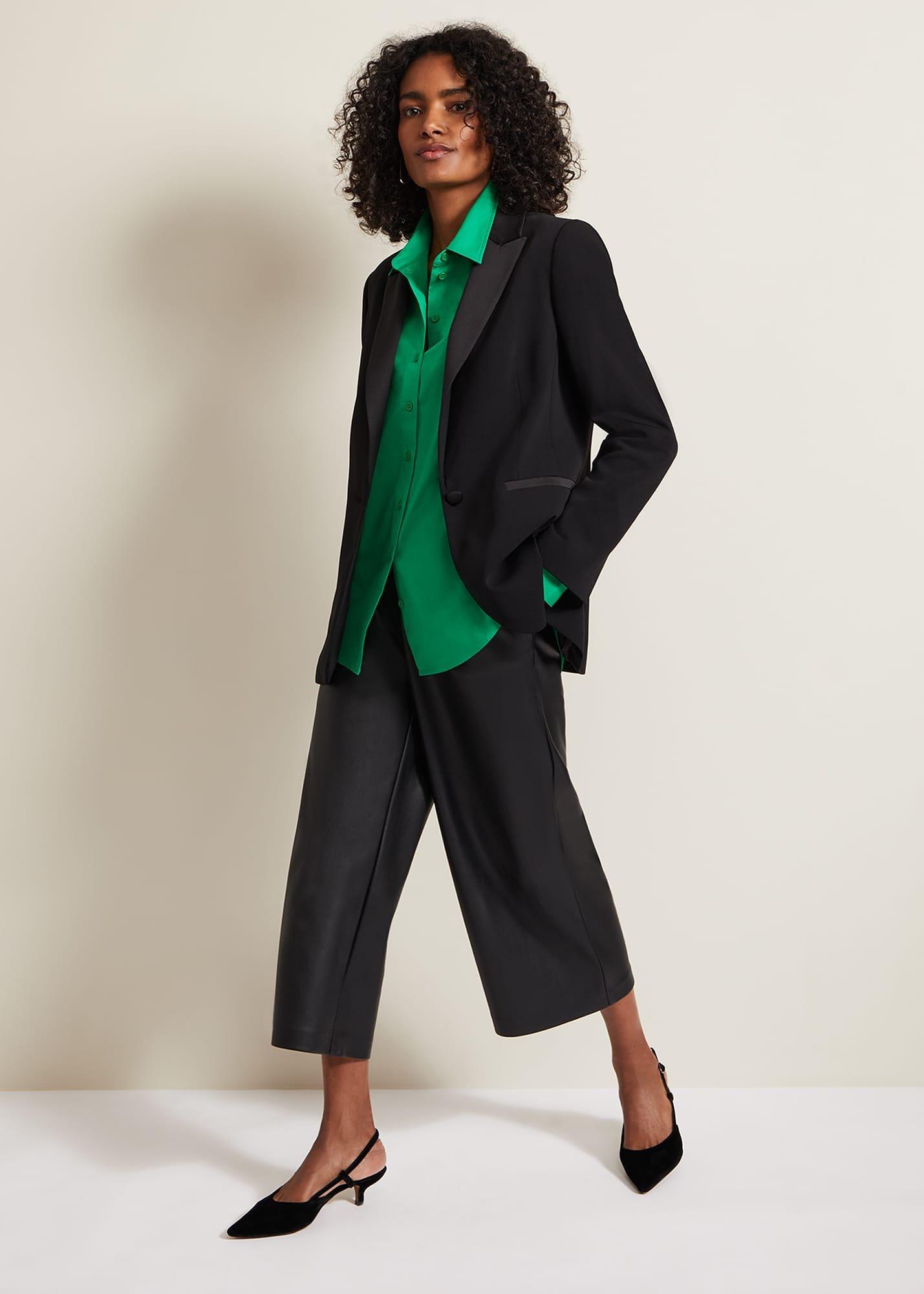 Green Cotton Oversized Shirt