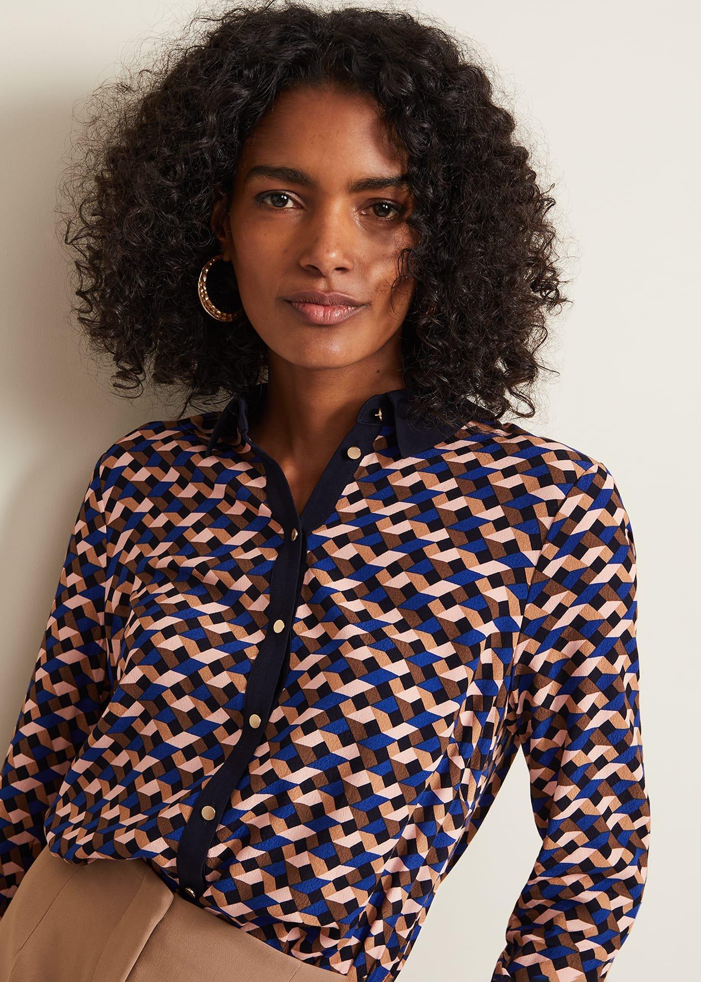 talia-geo-print-shirt