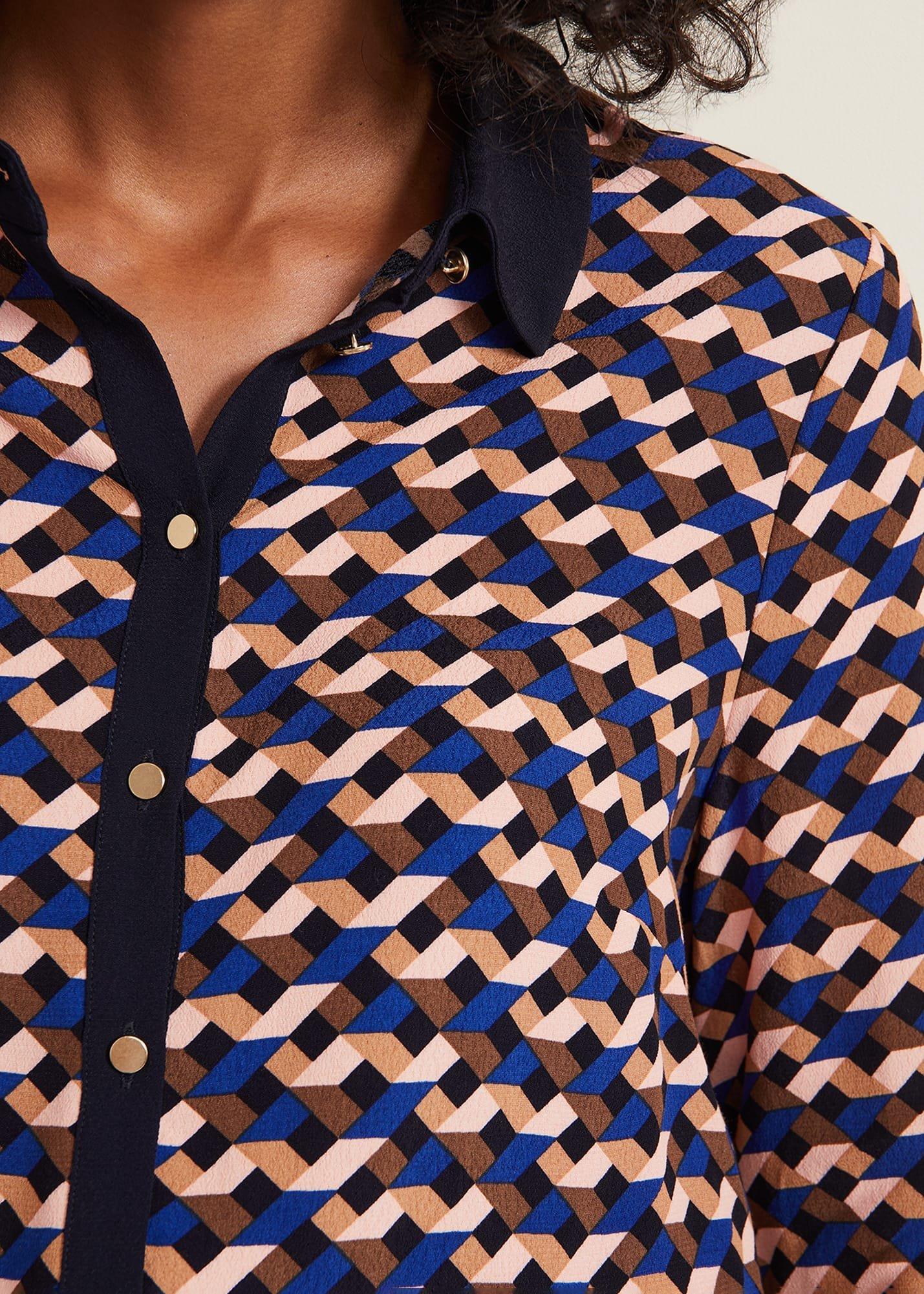 talia-geo-print-shirt