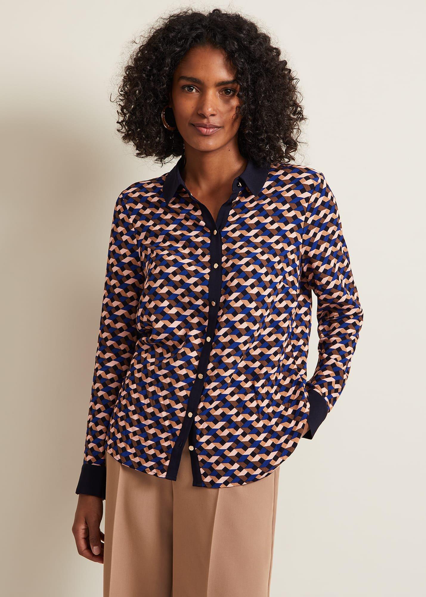talia-geo-print-shirt
