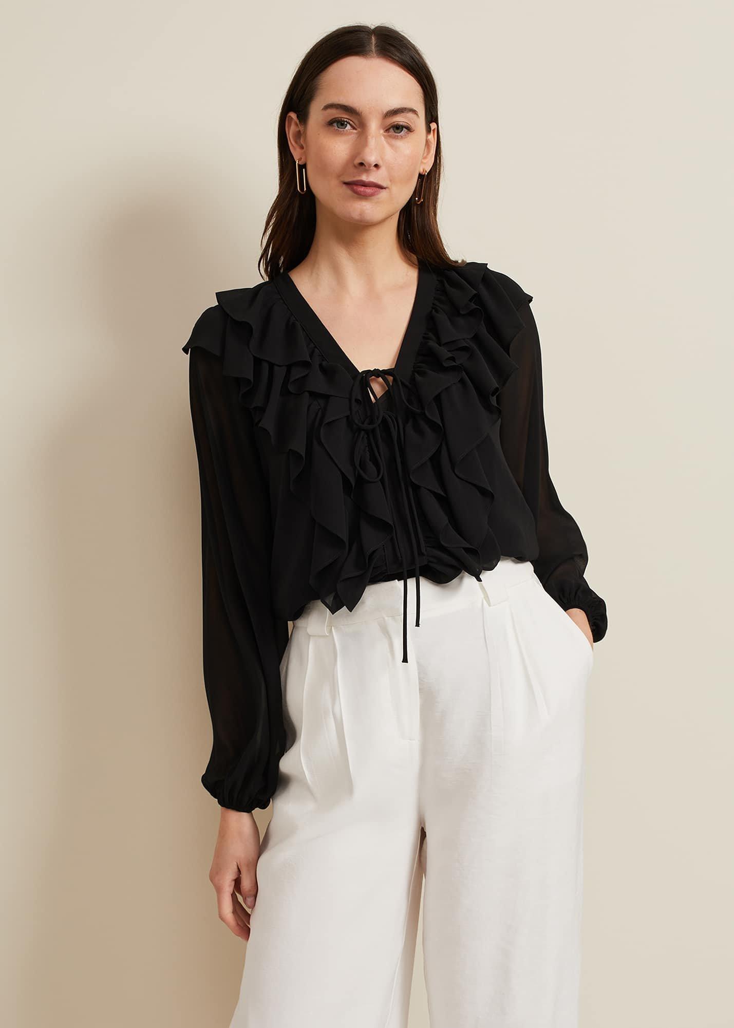 Ivana Ruffle Blouse