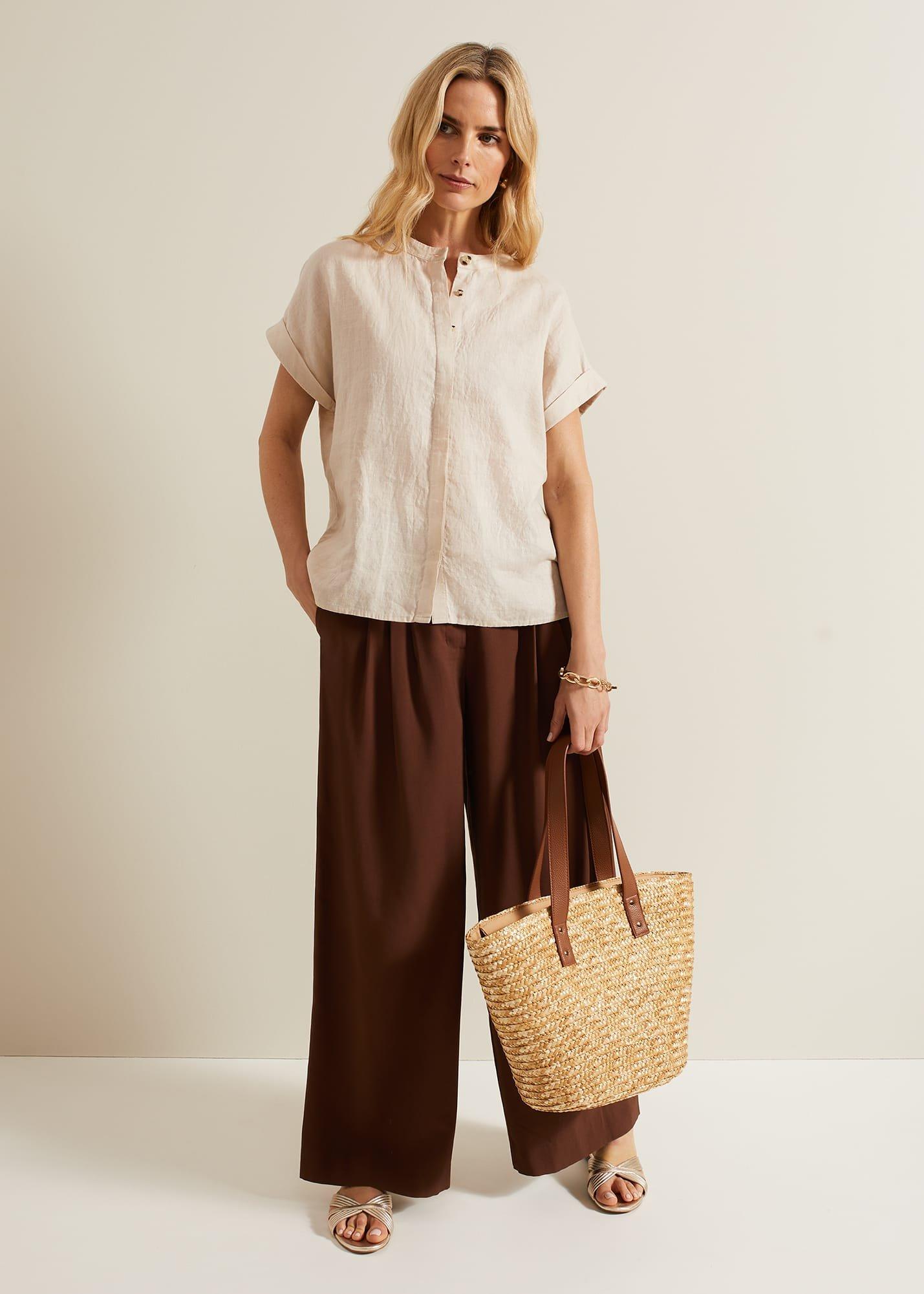 Kelsie Button Through Linen Shirt
