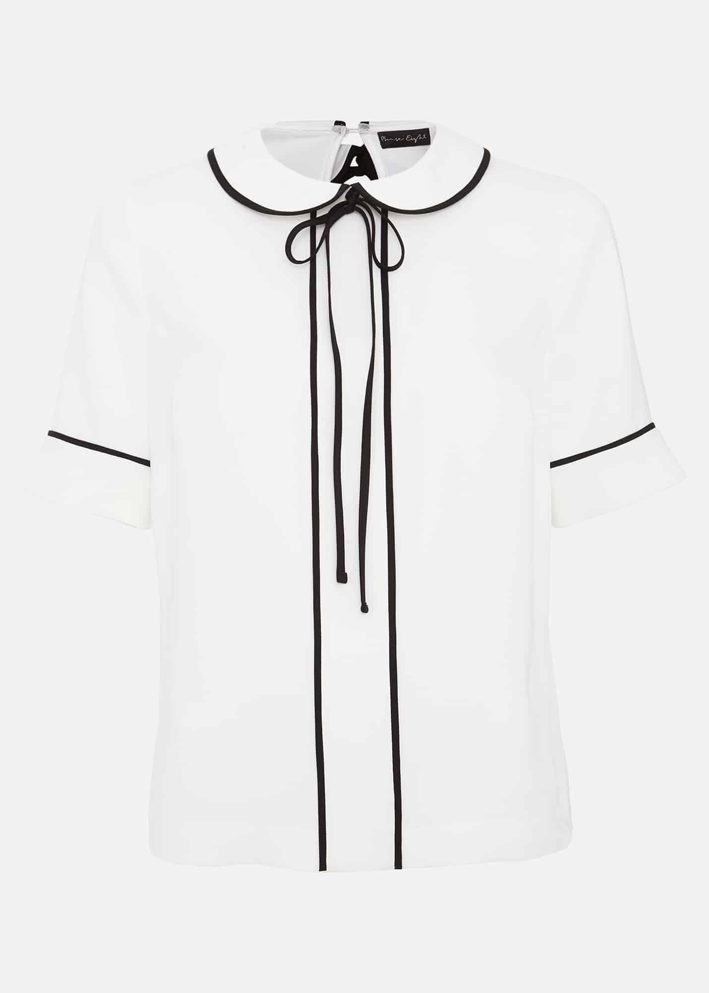 Carys Contrast Piping Blouse