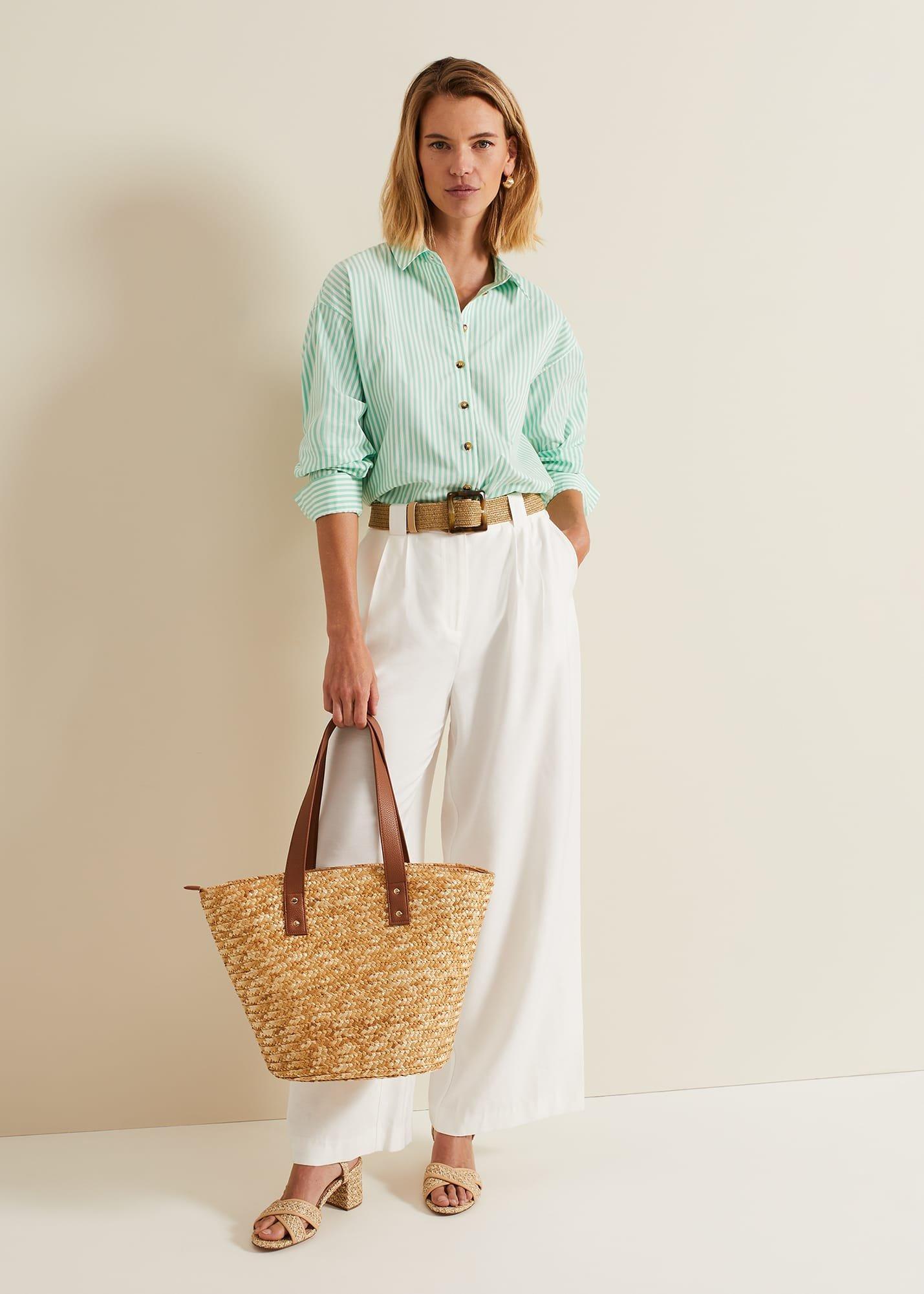 Green Striped Shirt
