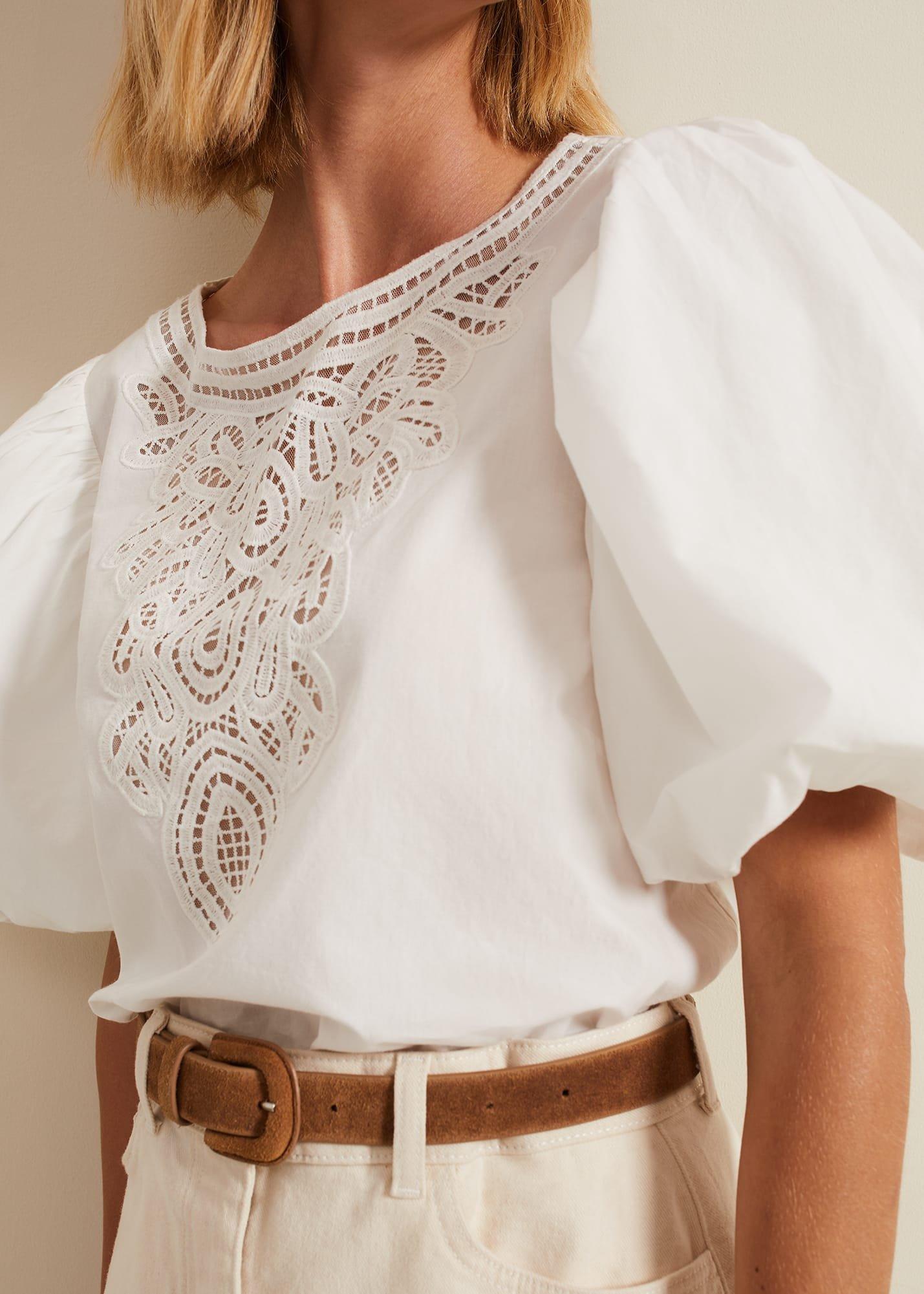 Lillianna Lace Front Blouse