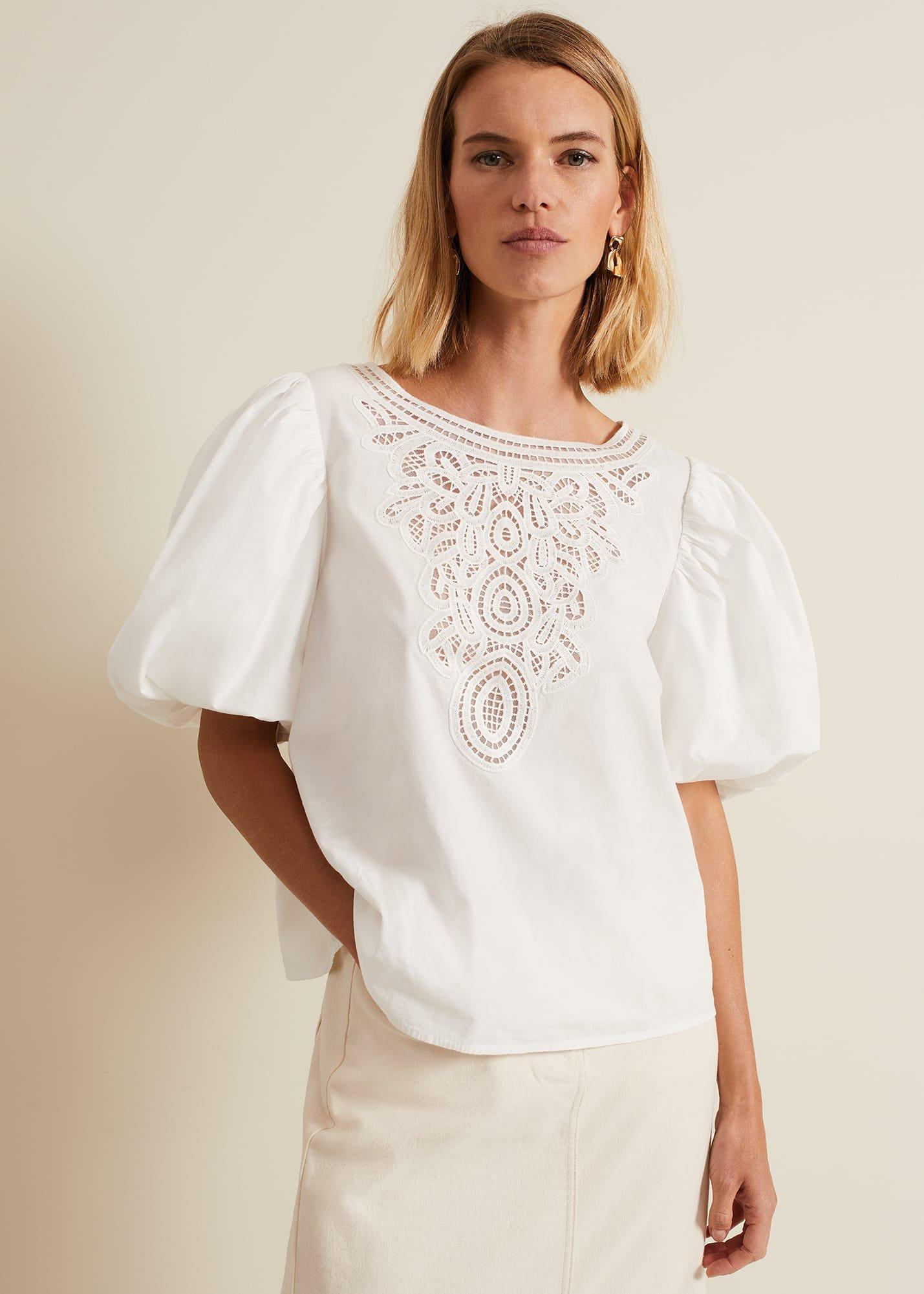 Lillianna Lace Front Blouse