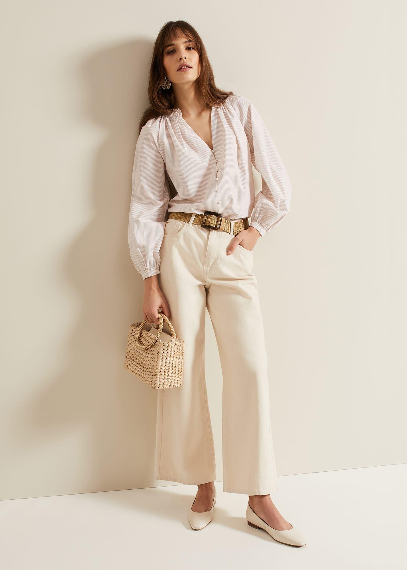 Seraphina Stripe Frill Shirt