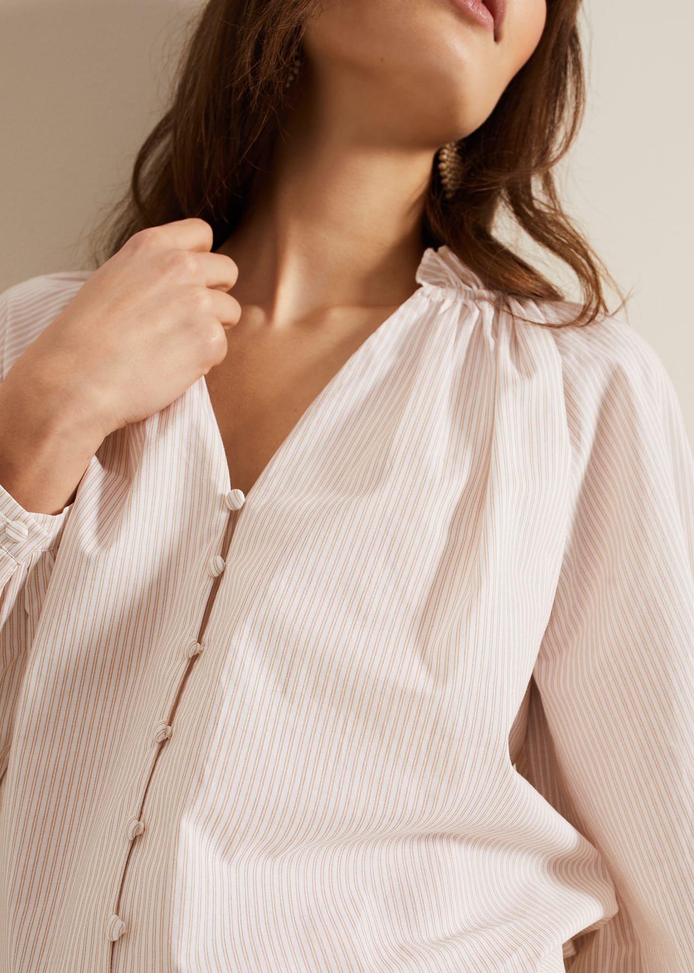 Seraphina Stripe Frill Shirt
