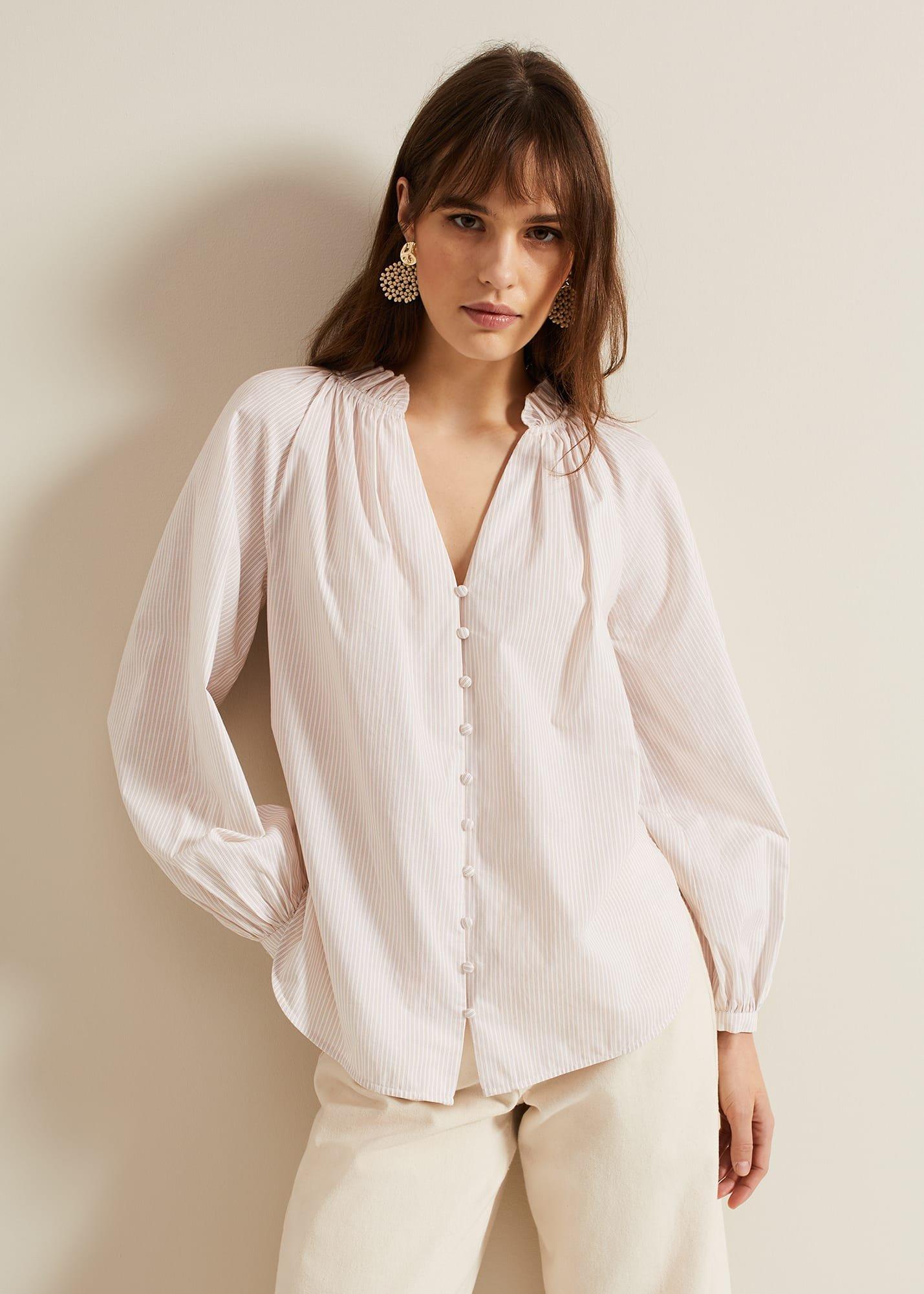 Seraphina Stripe Frill Shirt