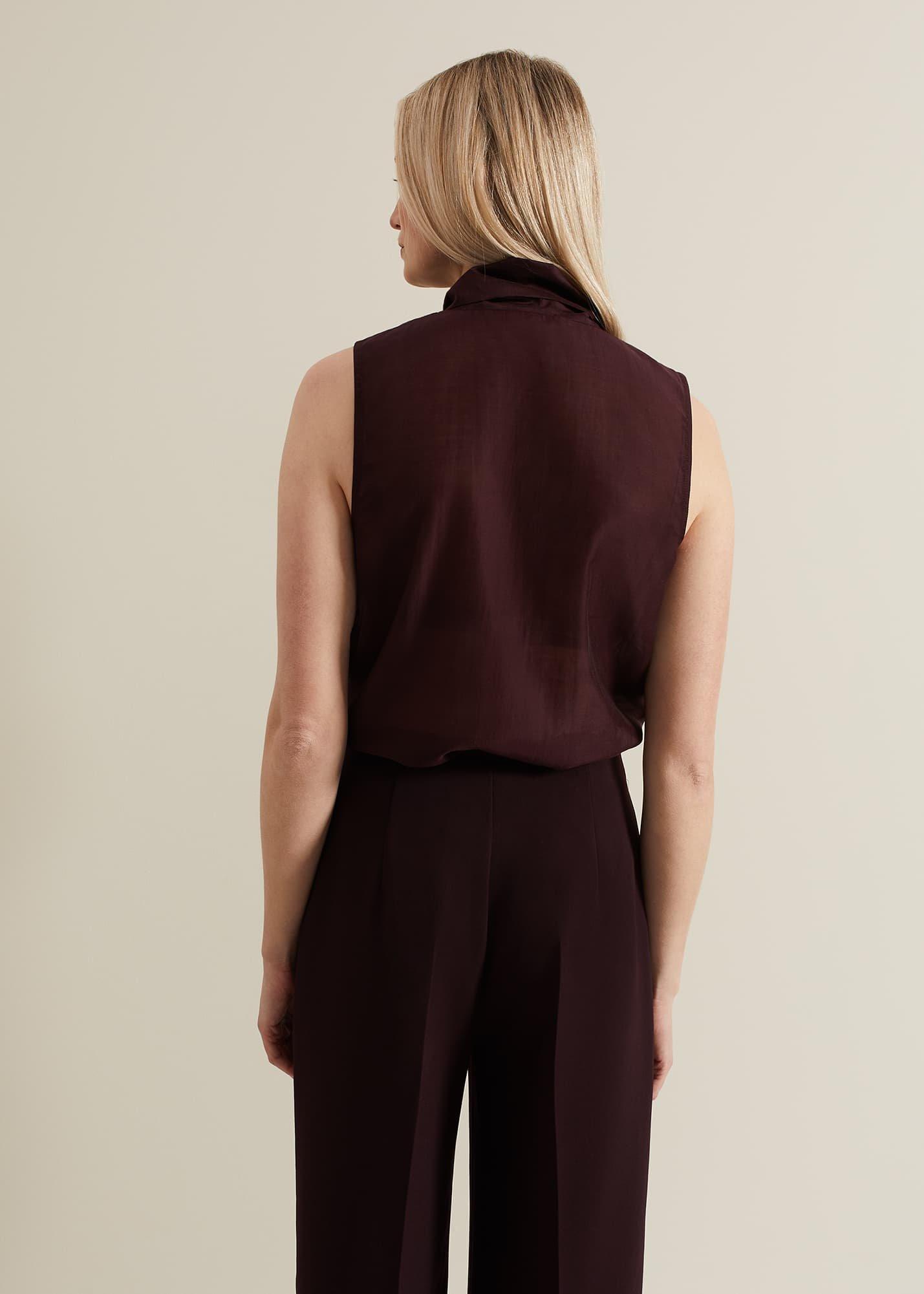 Saylor Sleeveless Pussybow Blouse