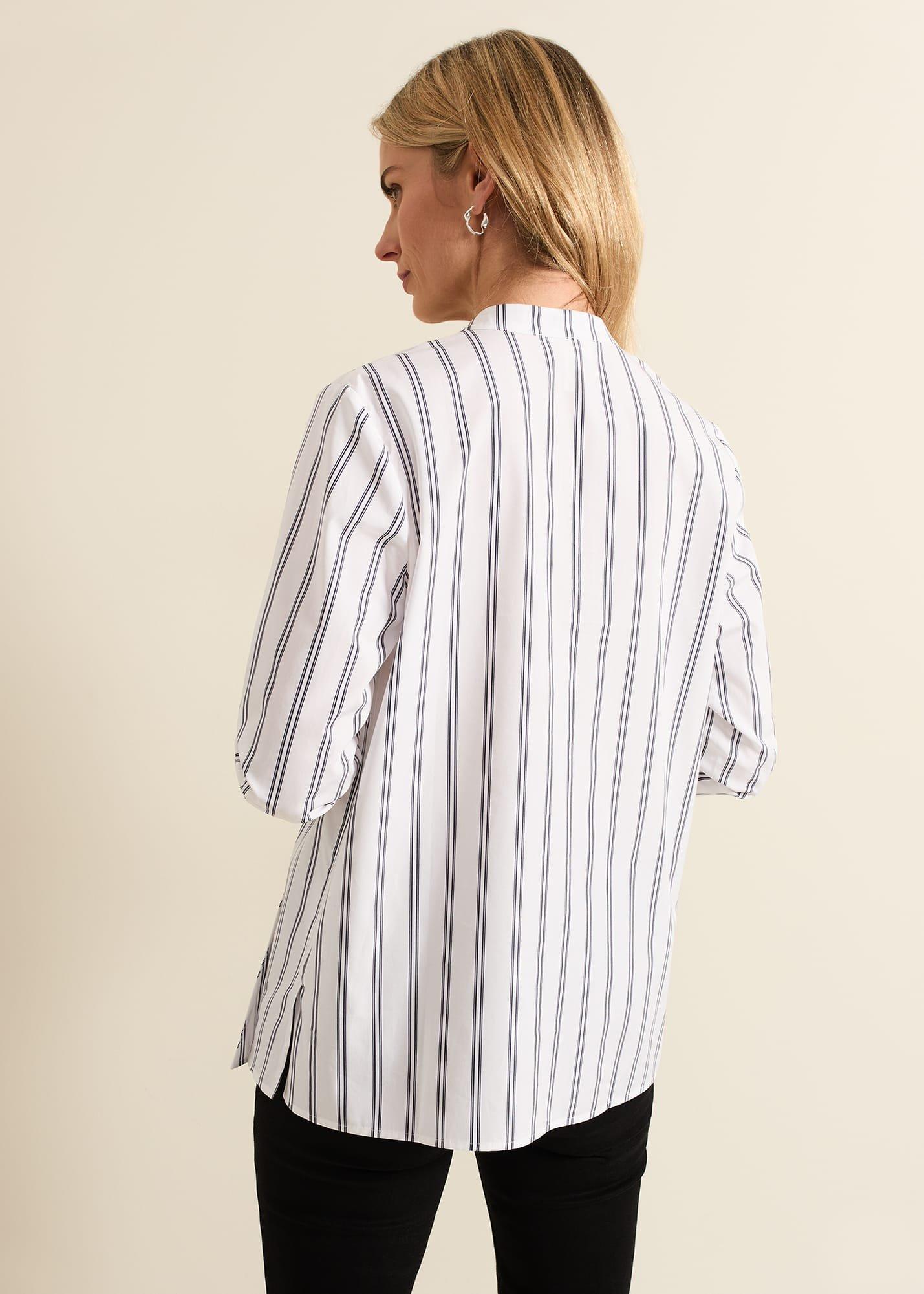 Ashlyn Asymmetric Striped Shirt