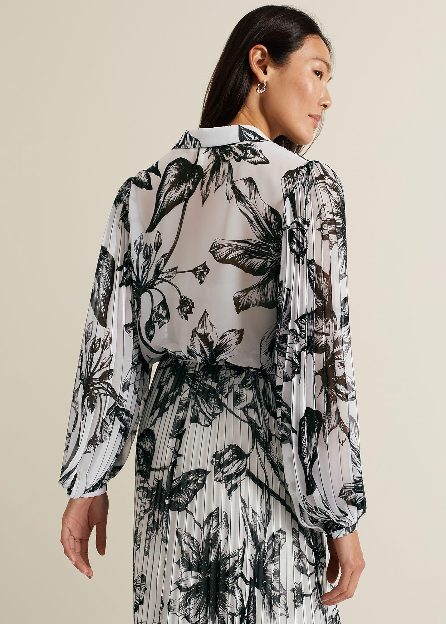 Sienna Floral Pleat Sleeve Blouse