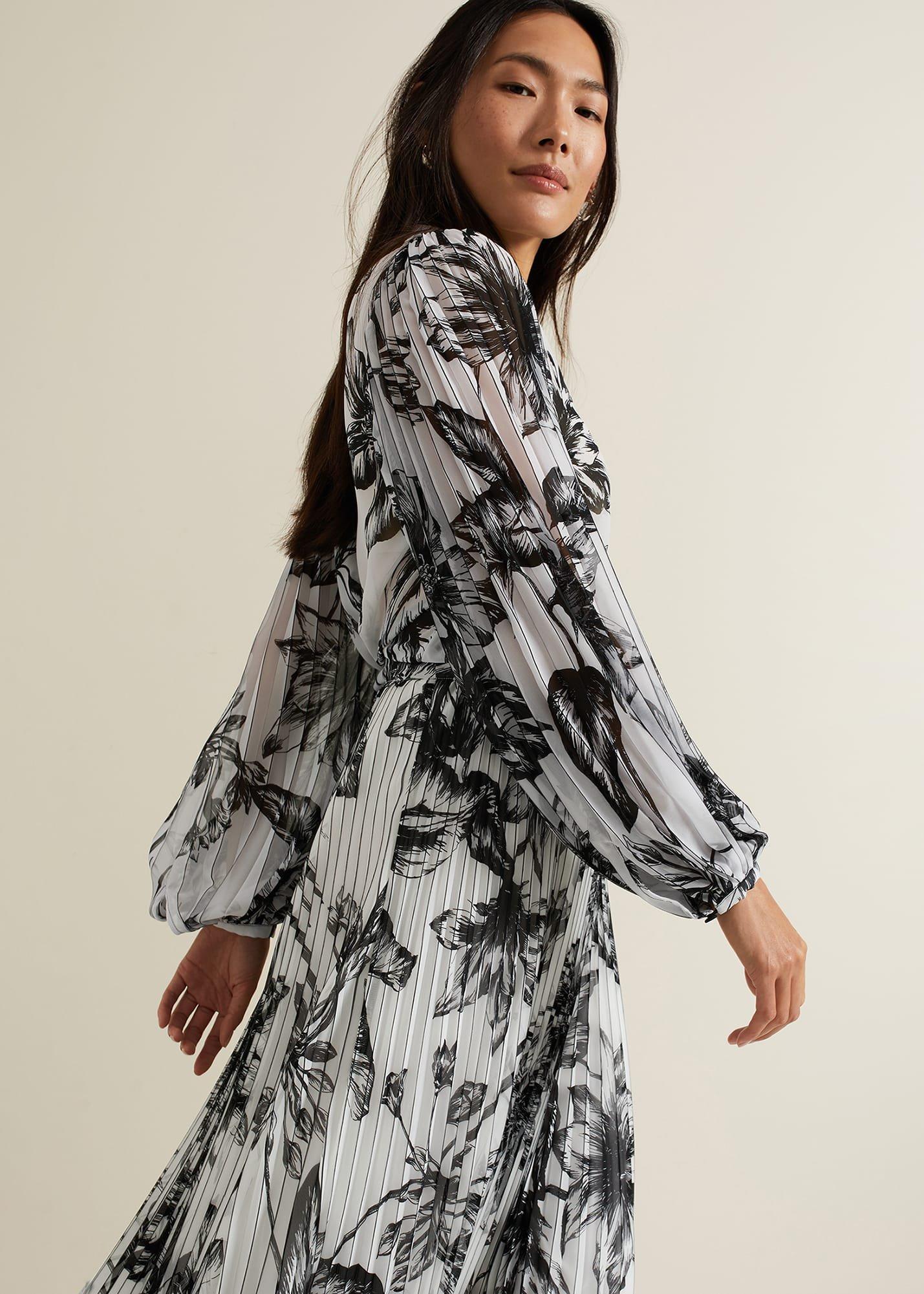 Sienna Floral Pleat Sleeve Blouse