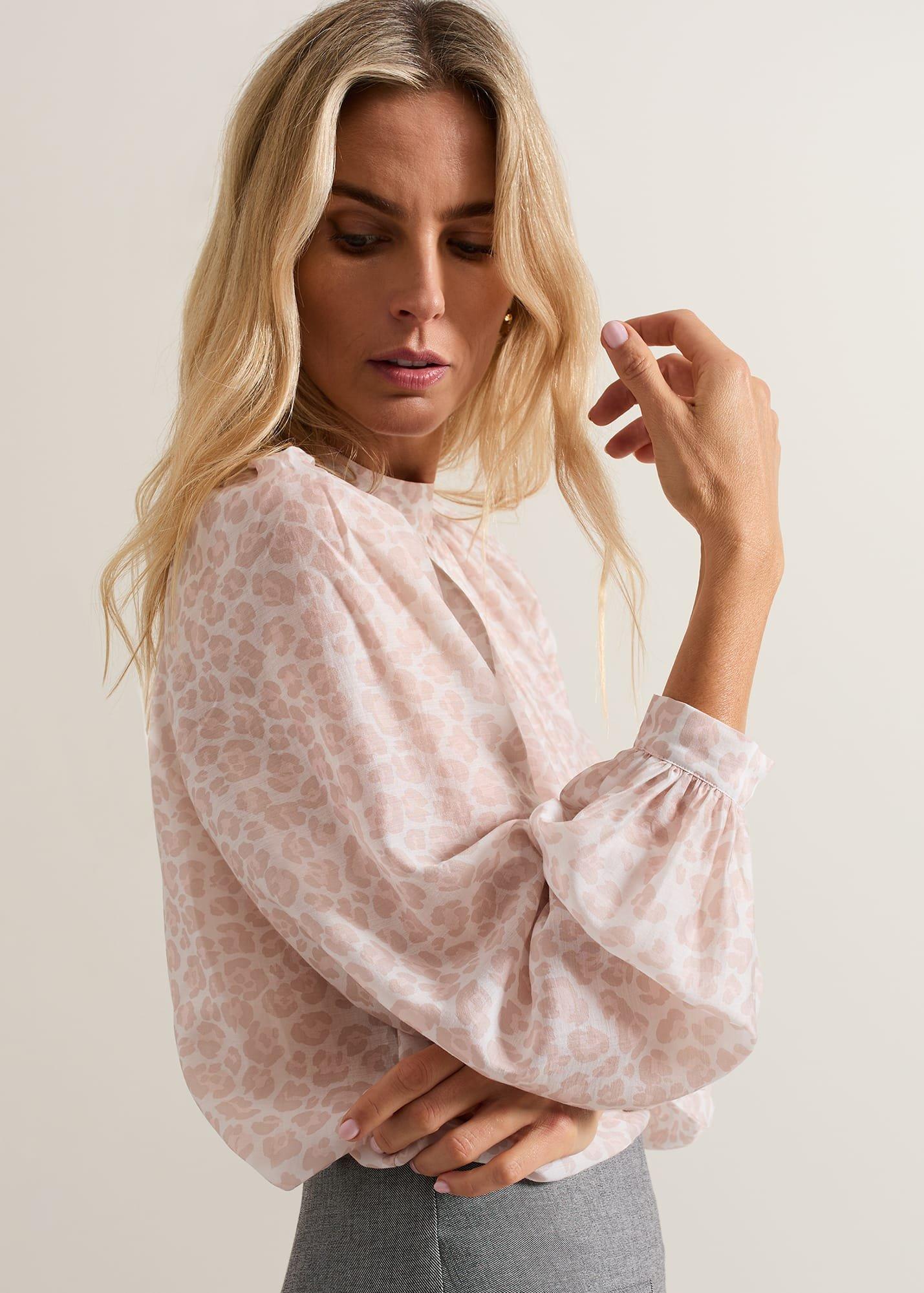 Aila Animal Print Blouse