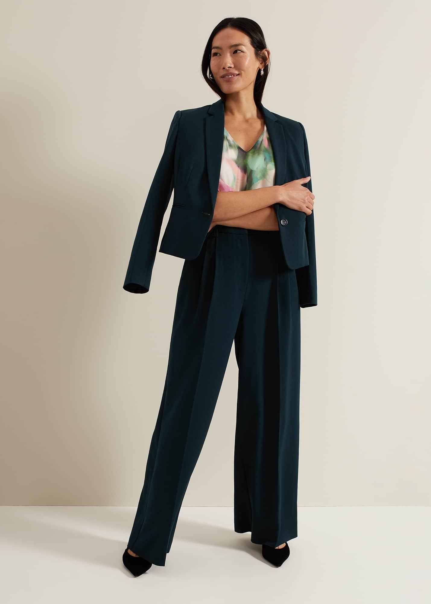 Ava Blurred Floral Silk Blouse