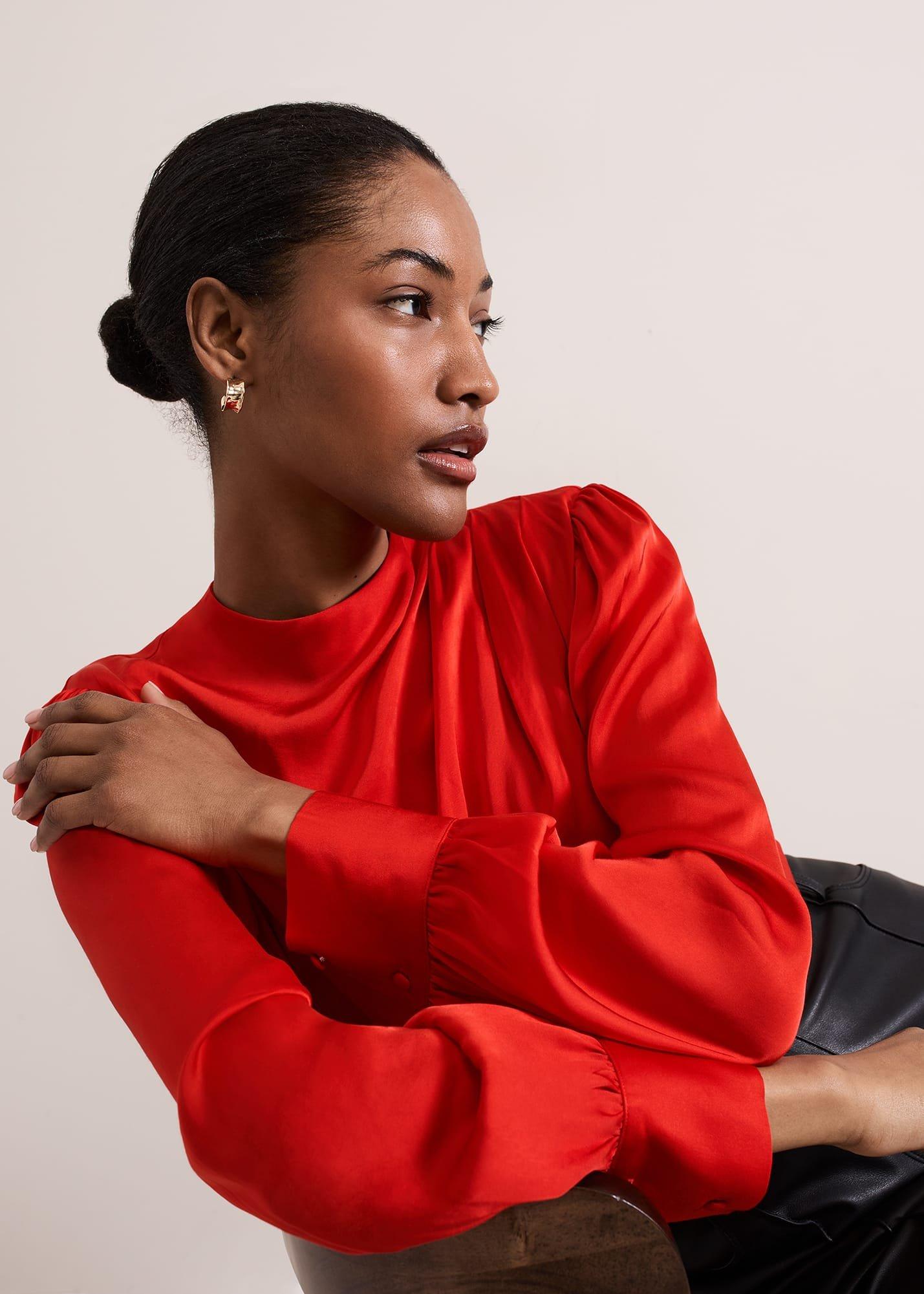 Danica Satin Drape Top